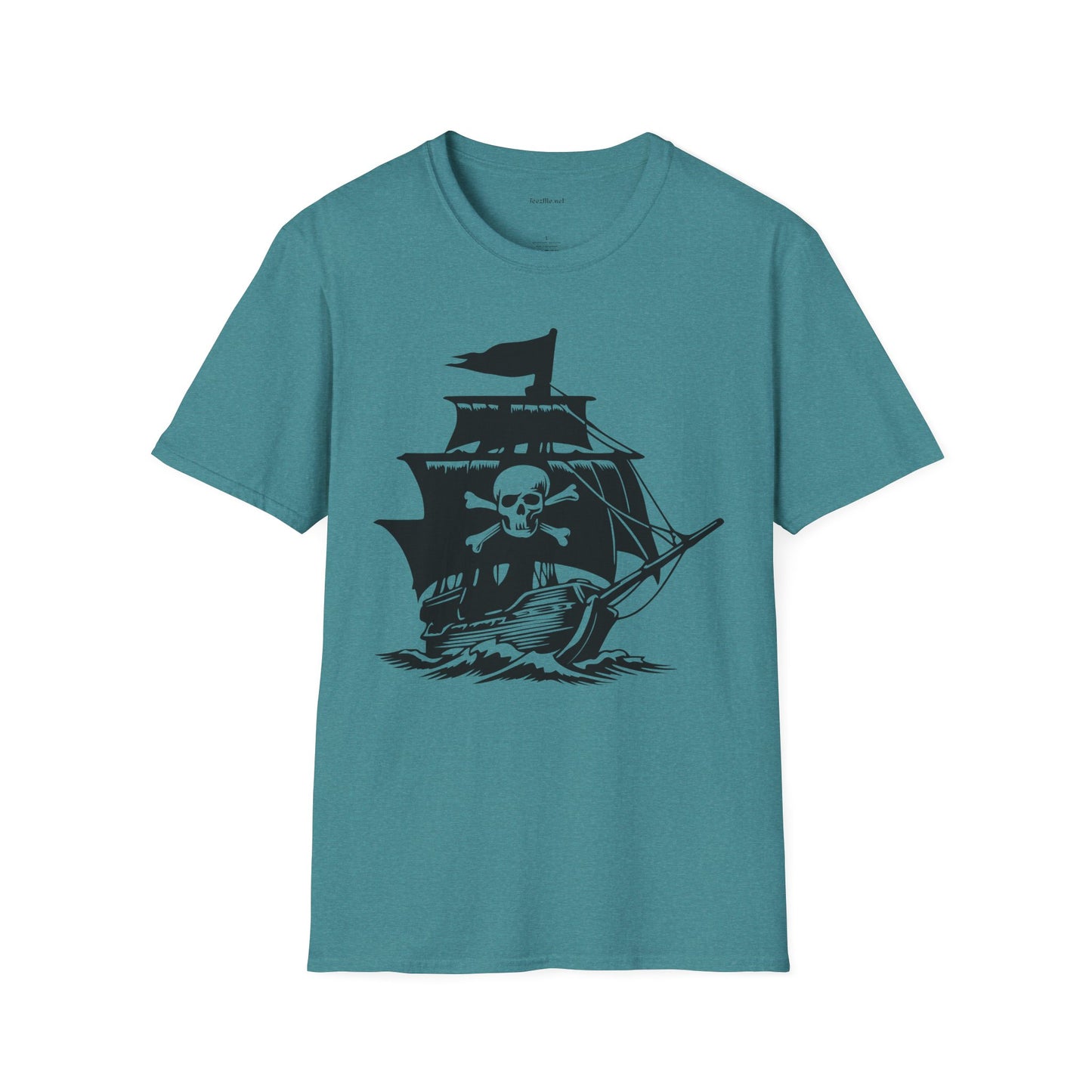 Pirate Ship  - Unisex Softstyle T-Shirt 100% Cotton Graphic