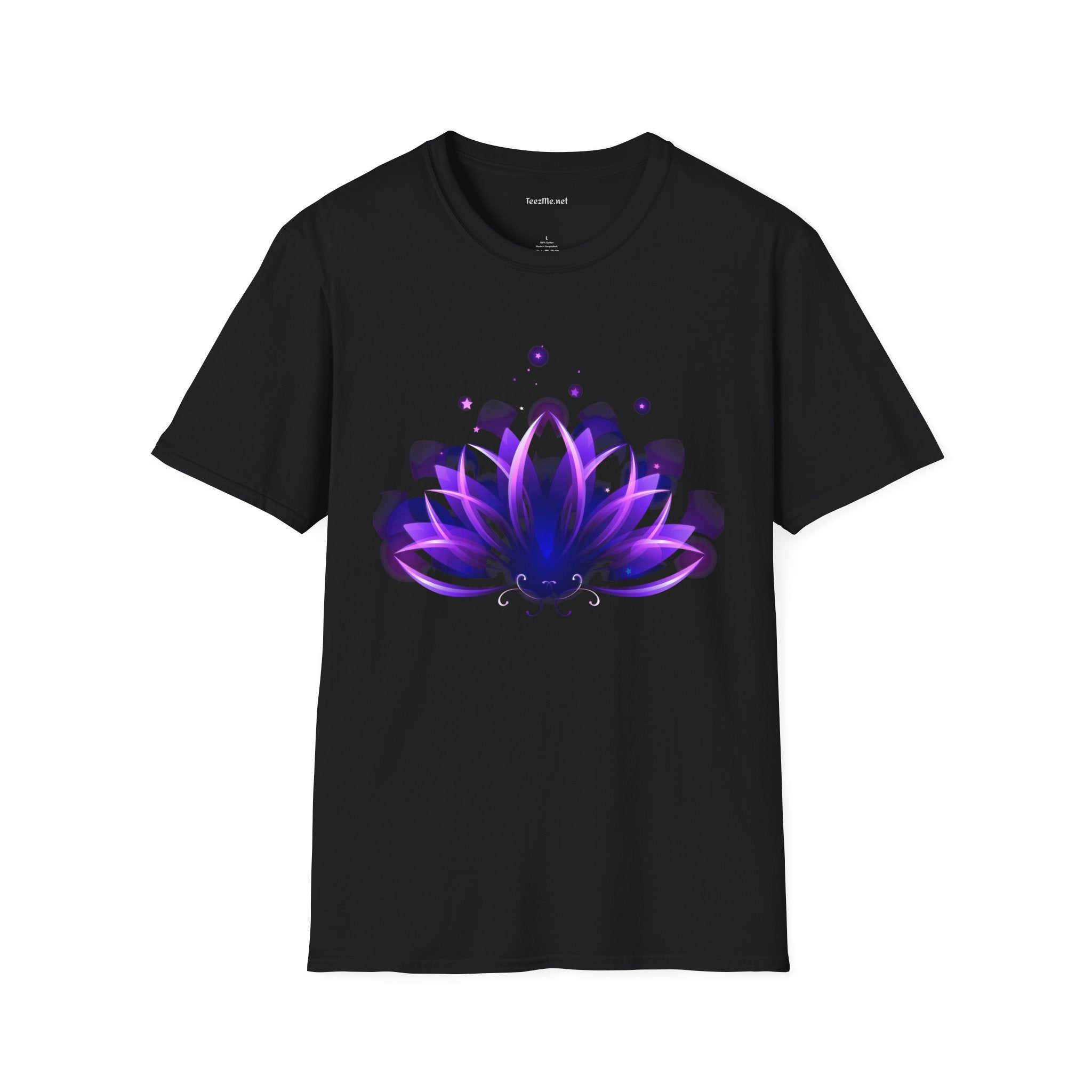 Abstract Lotus Unisex Soft Style T-Shirt 100% Cotton Graphic