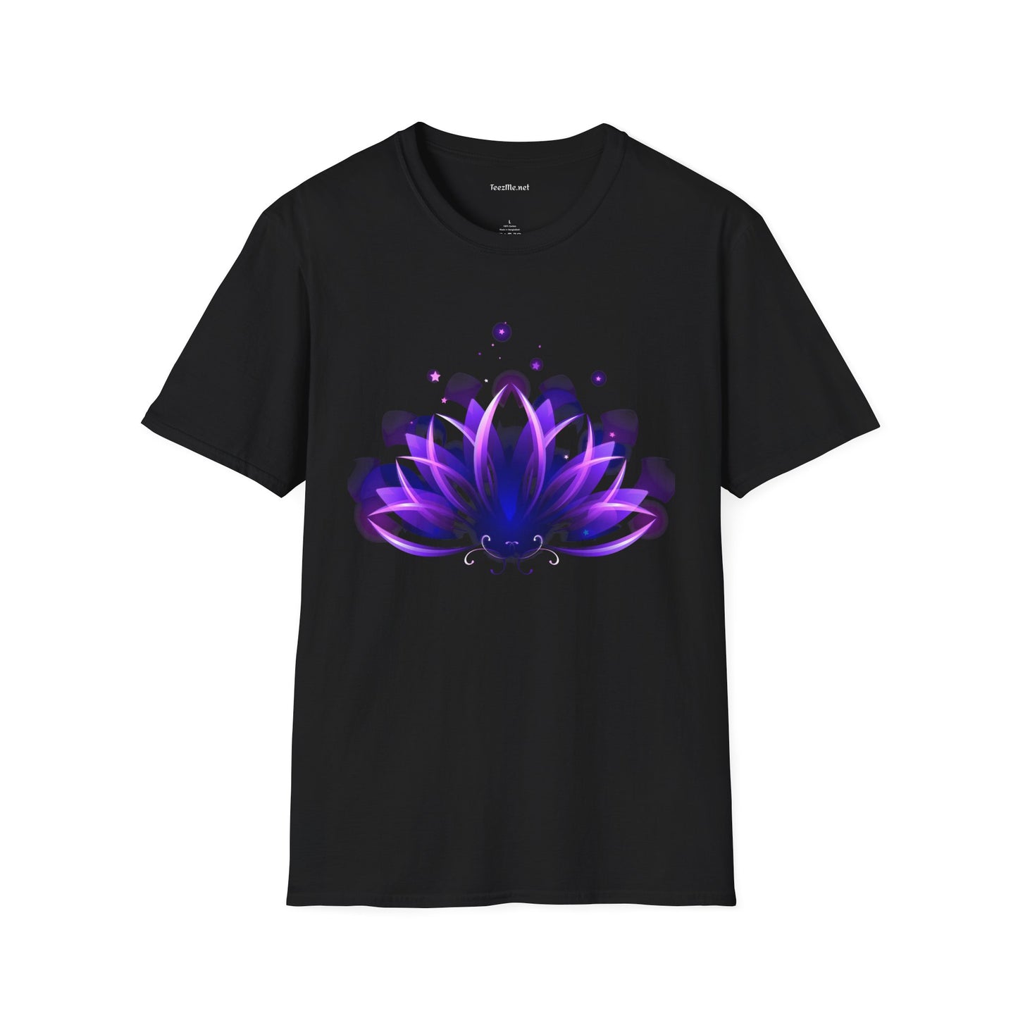 Abstract Lotus Unisex Soft Style T-Shirt 100% Cotton Graphic