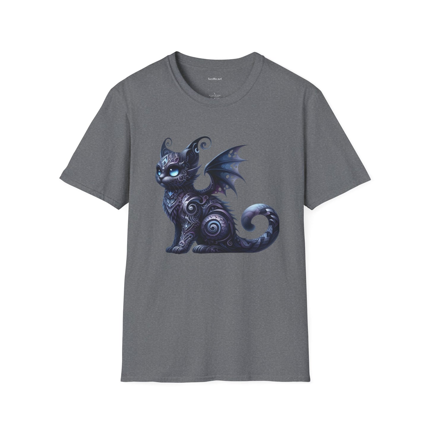 Black Fairy Cat -Shirt 100% Cotton Graphic