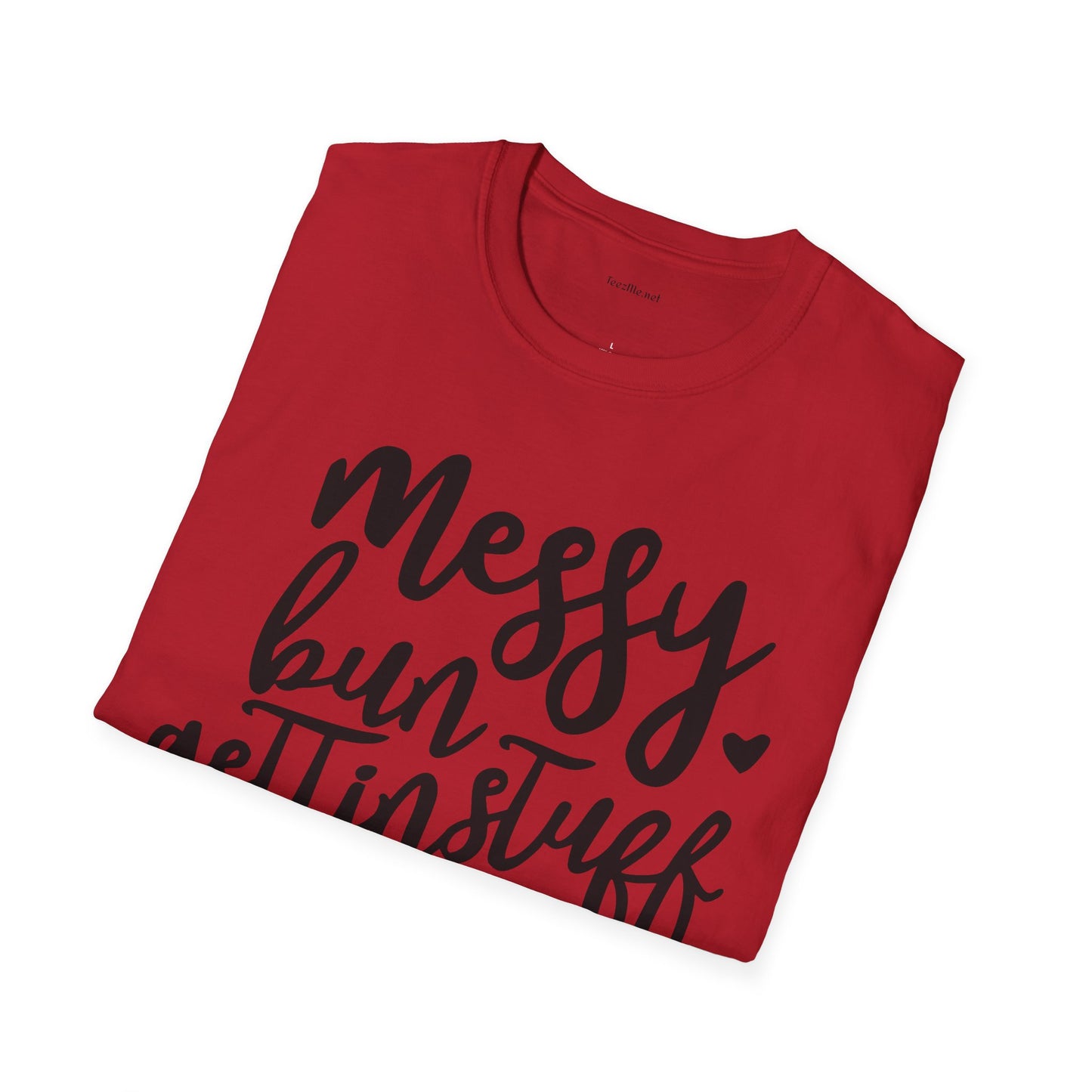 Messy Bun  - Unisex Softstyle T-Shirt 100% Cotton Graphic