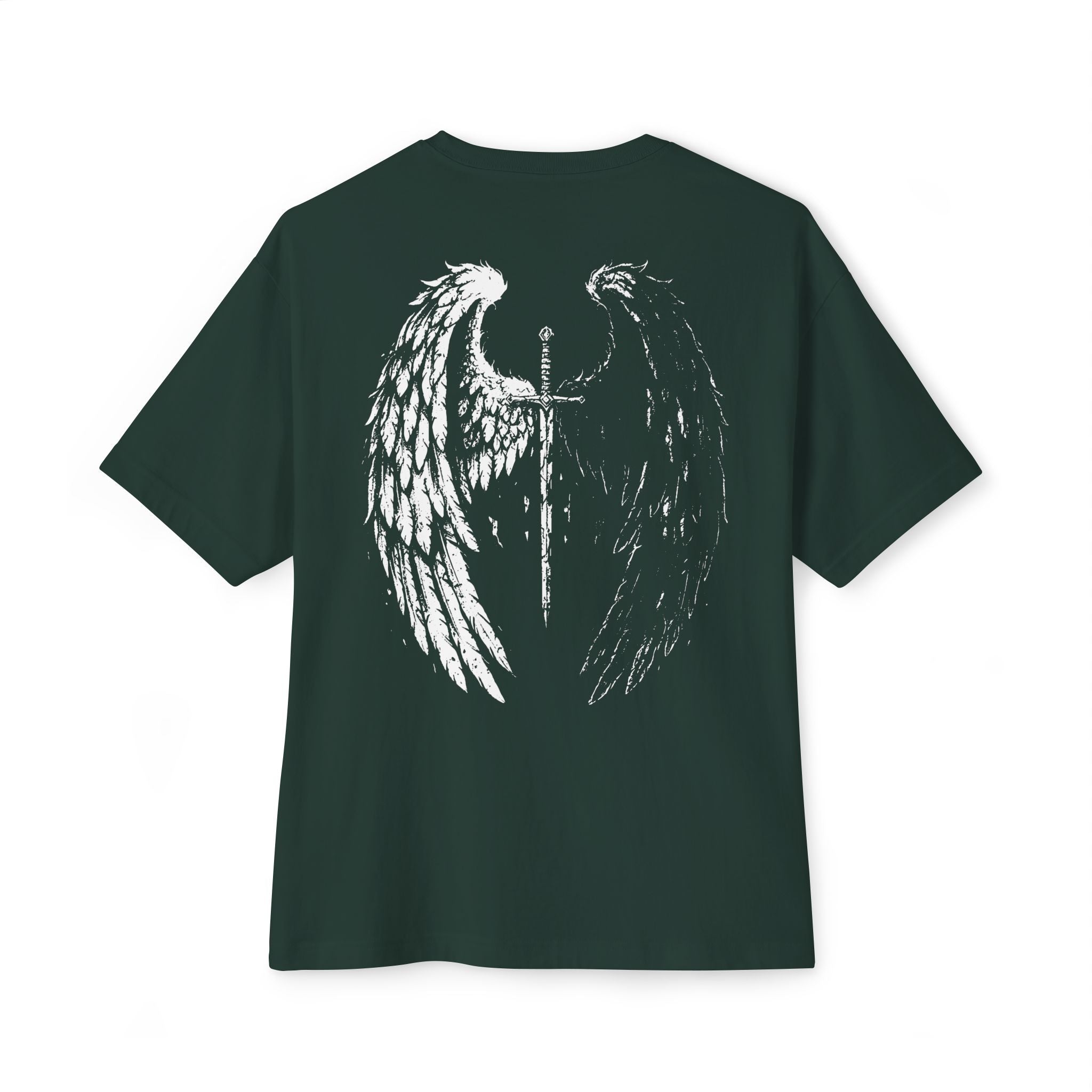 Sword & Wing Graphic Tee — Gothic Dragon Wing Shirt (print on back)