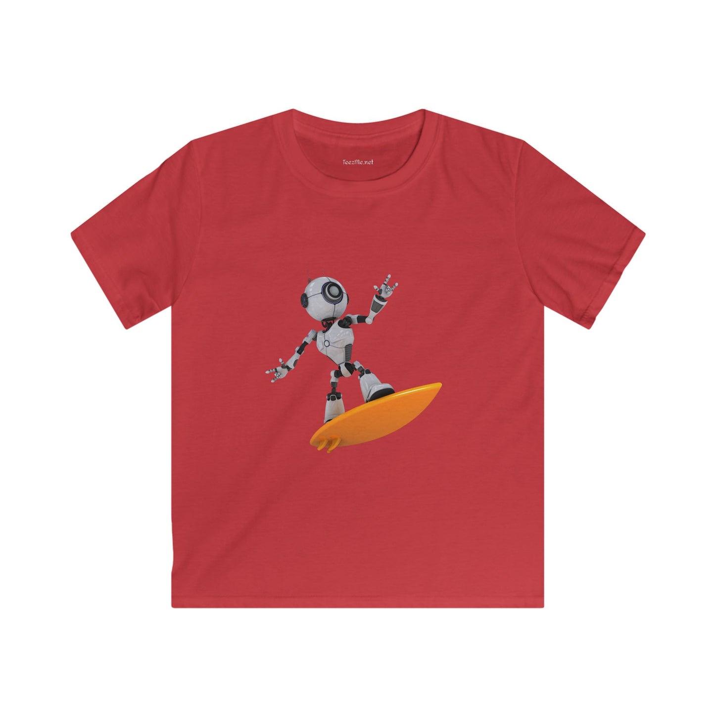 Robot Surfer- Softstyle Tee Children