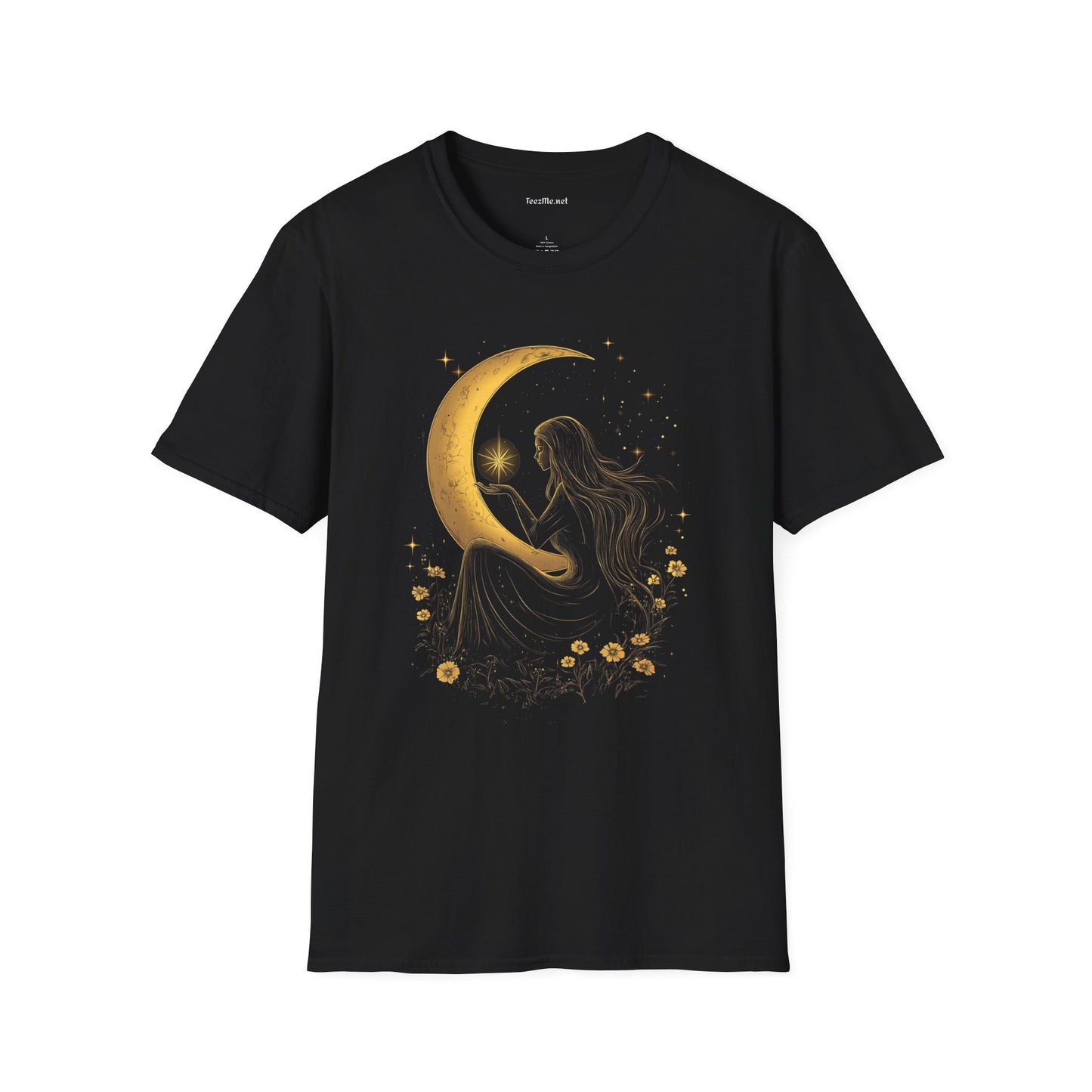 Moon Goddess - Unisex Softstyle T-Shirt 100% Cotton Graphic