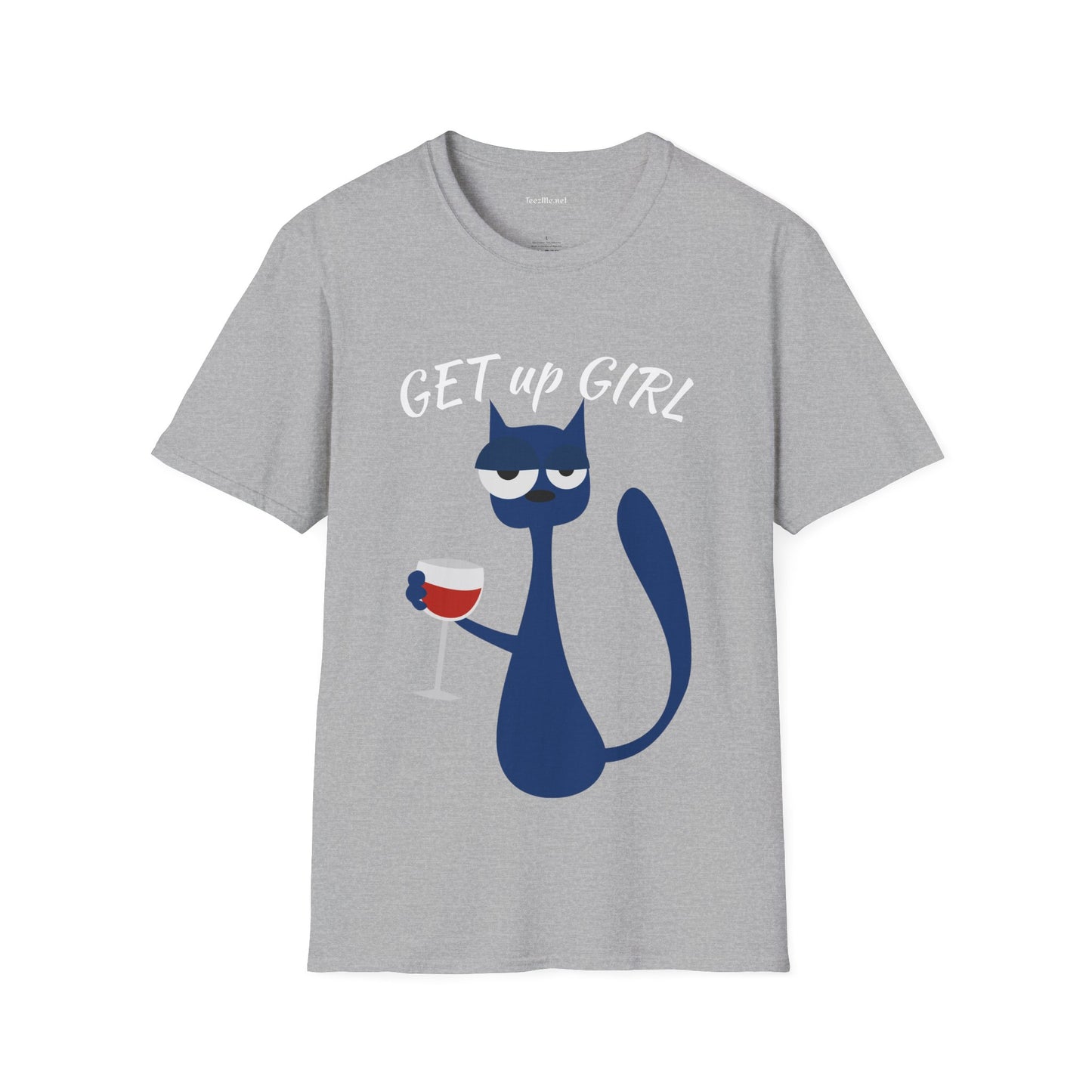 GET up GIRL - Unisex Soft-Style Cotton Tee 100% Cotton Graphic