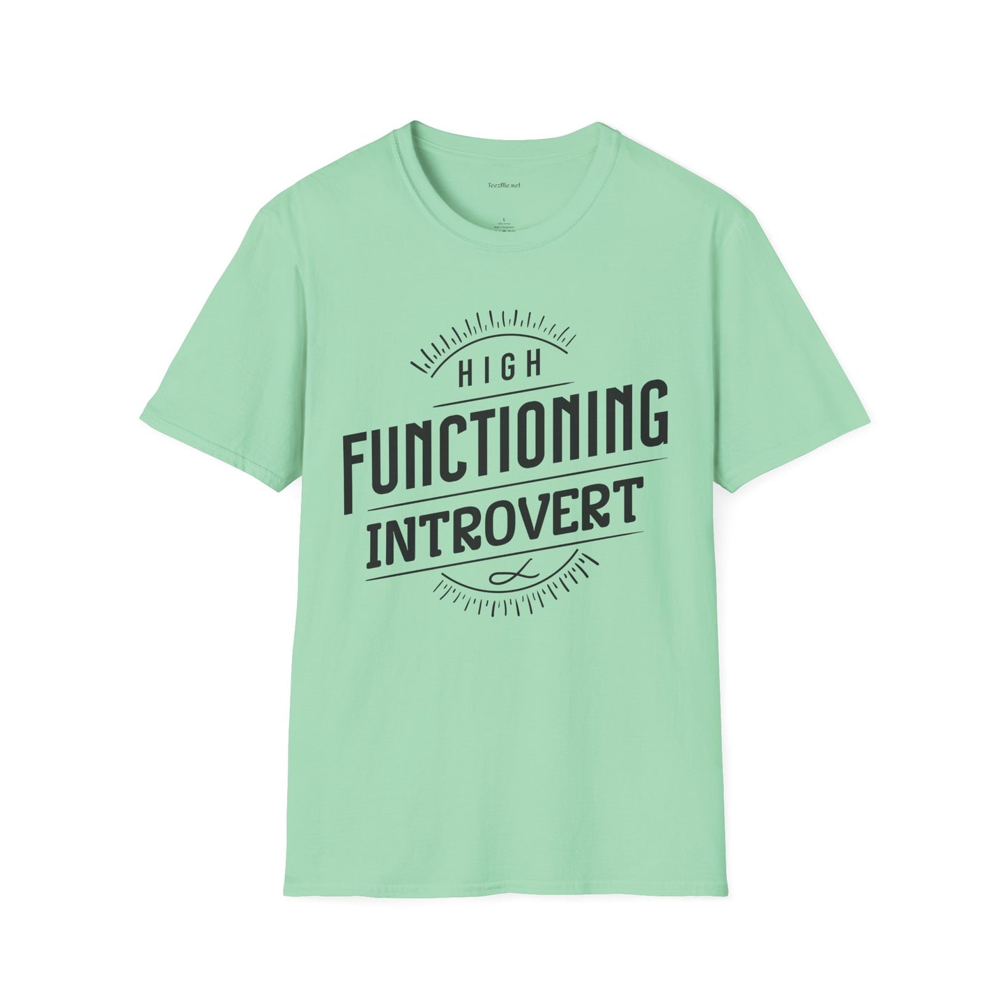 Functioning Introvert - Unisex Softstyle T-Shirt 100% Cotton Graphic