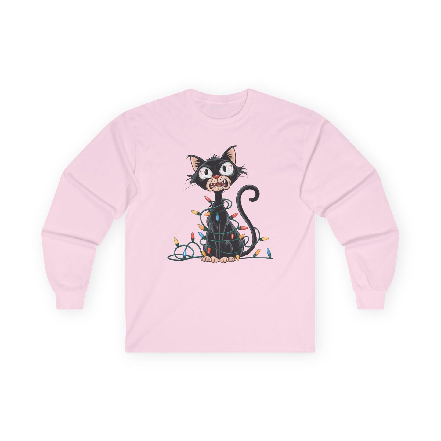 Entangled Christmas Cat Unisex Ultra Cotton Long Sleeve Tee