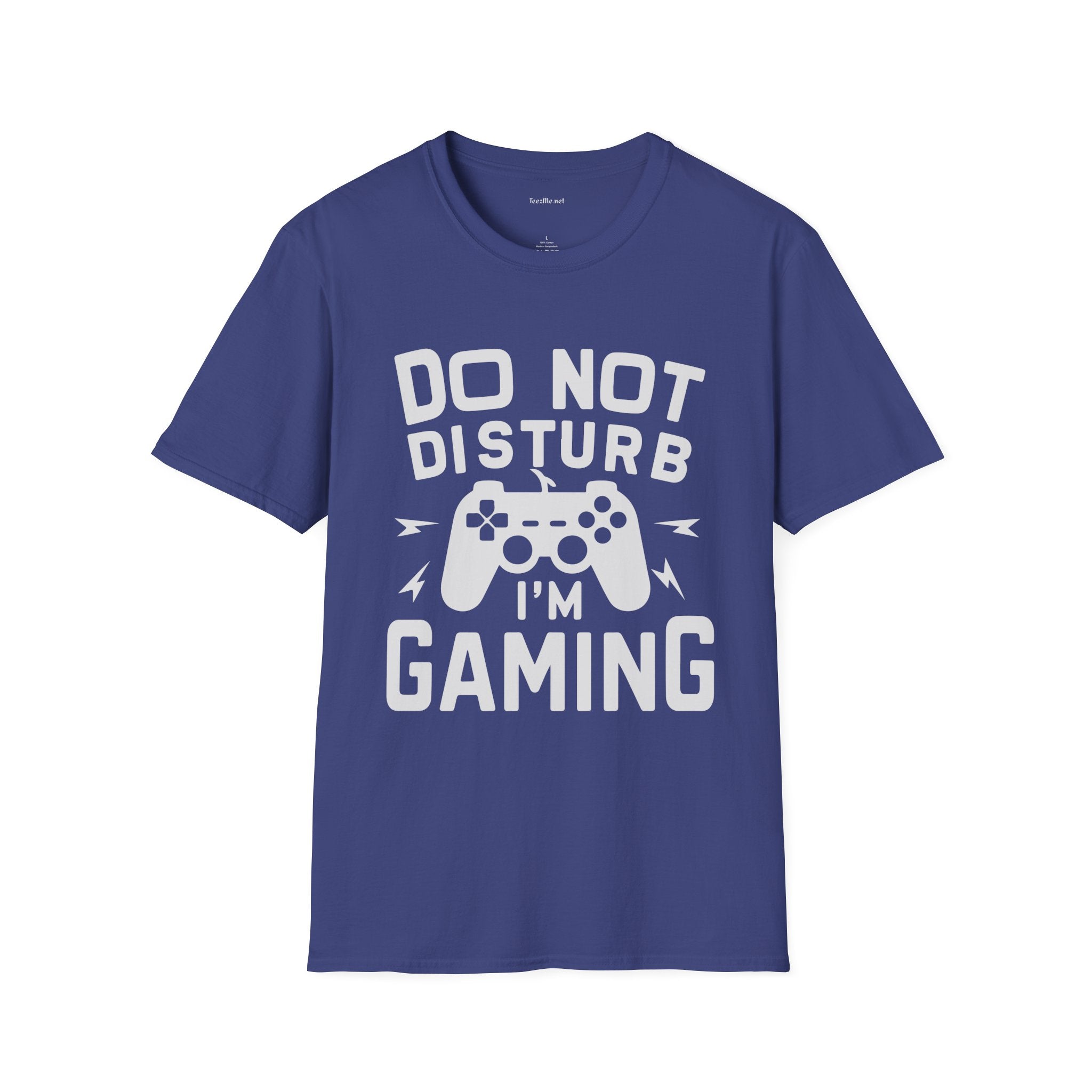 Do Not Disturb I'm Gaming Unisex Softstyle T-Shirt 100% Cotton Graphic