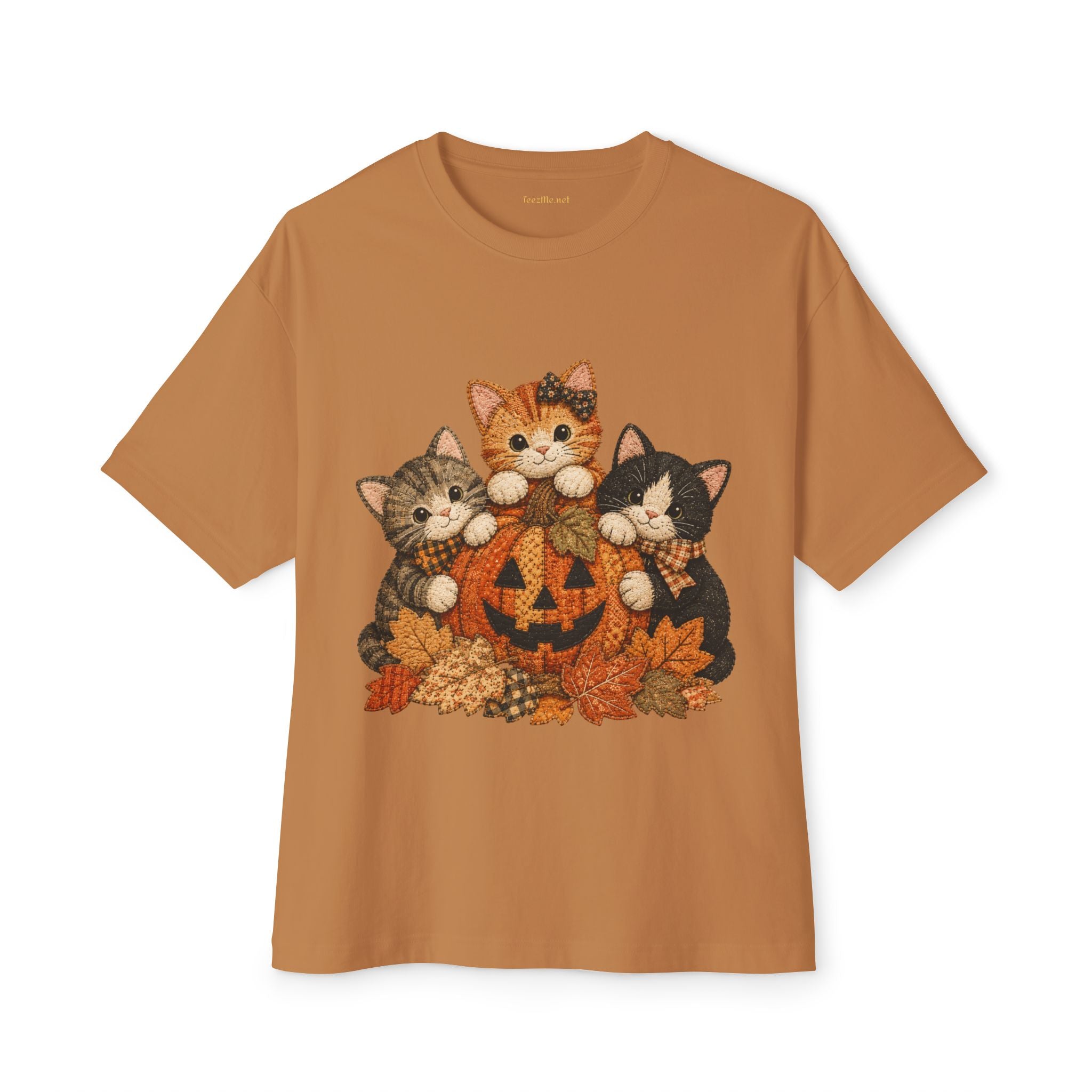 Halloween Kittens Pumpkin Tee