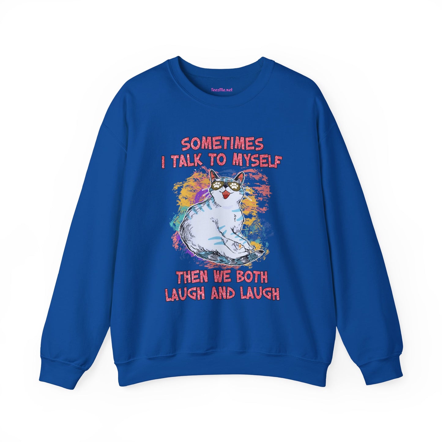 Sometimes I talk to myself Unisex Heavy Blend™ Crewneck Sweatshirt Graphic