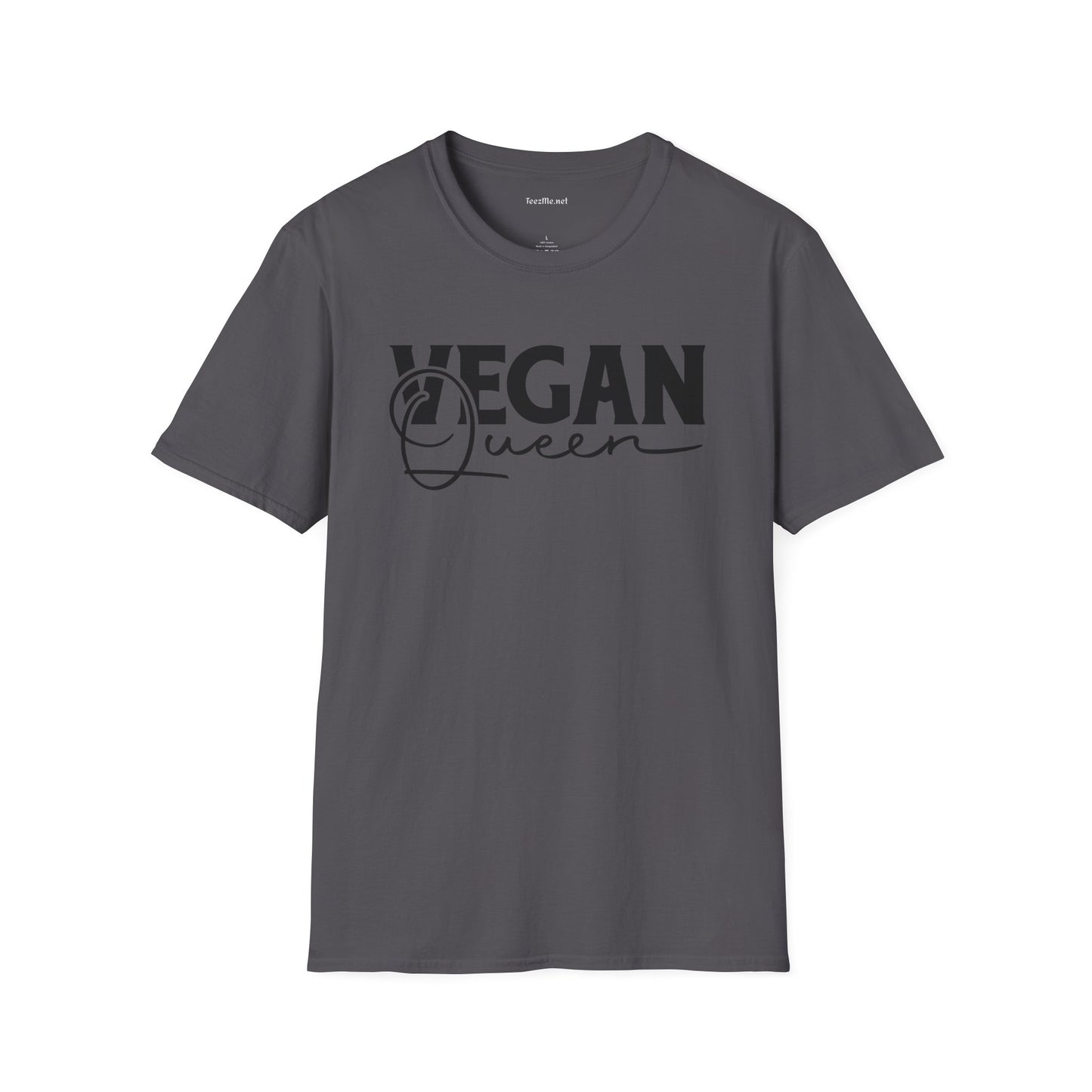 Vegan Queen Unisex Softstyle T-Shirt 100% Cotton Graphic
