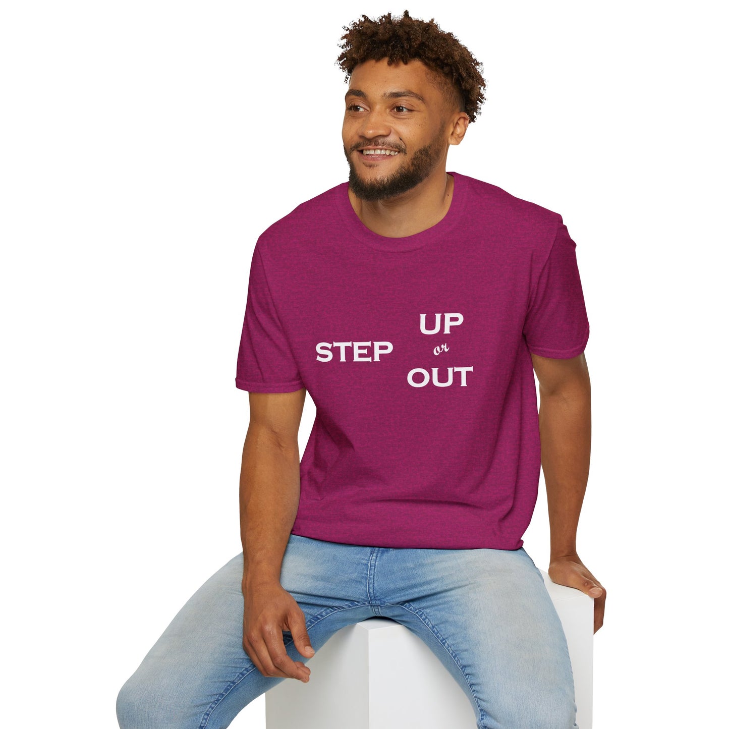 Step Up - Unisex Softstyle T-Shirt 100% Cotton Graphic