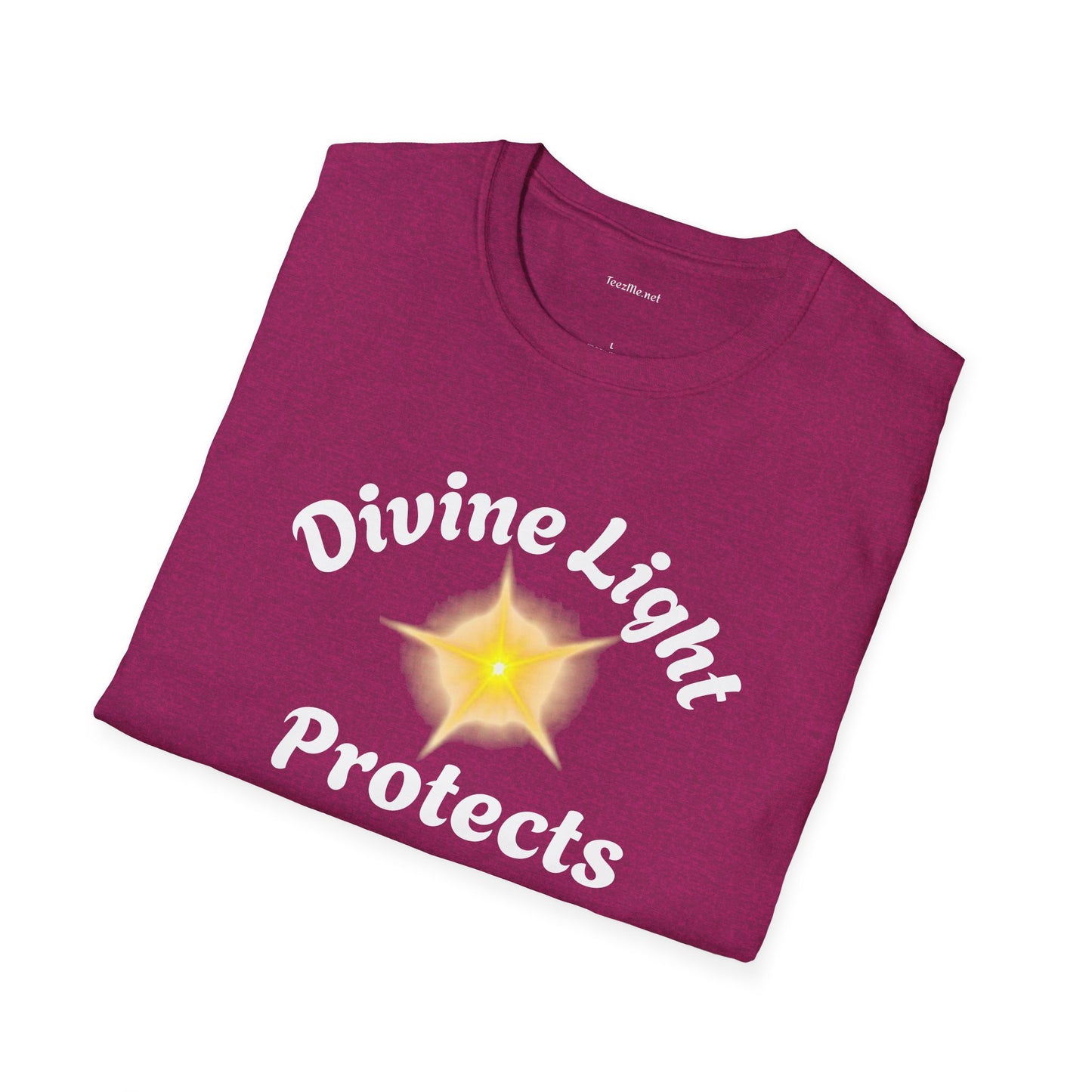 Divine Light Protects ME - Unisex Softstyle T-Shirt 100% Cotton Graphic