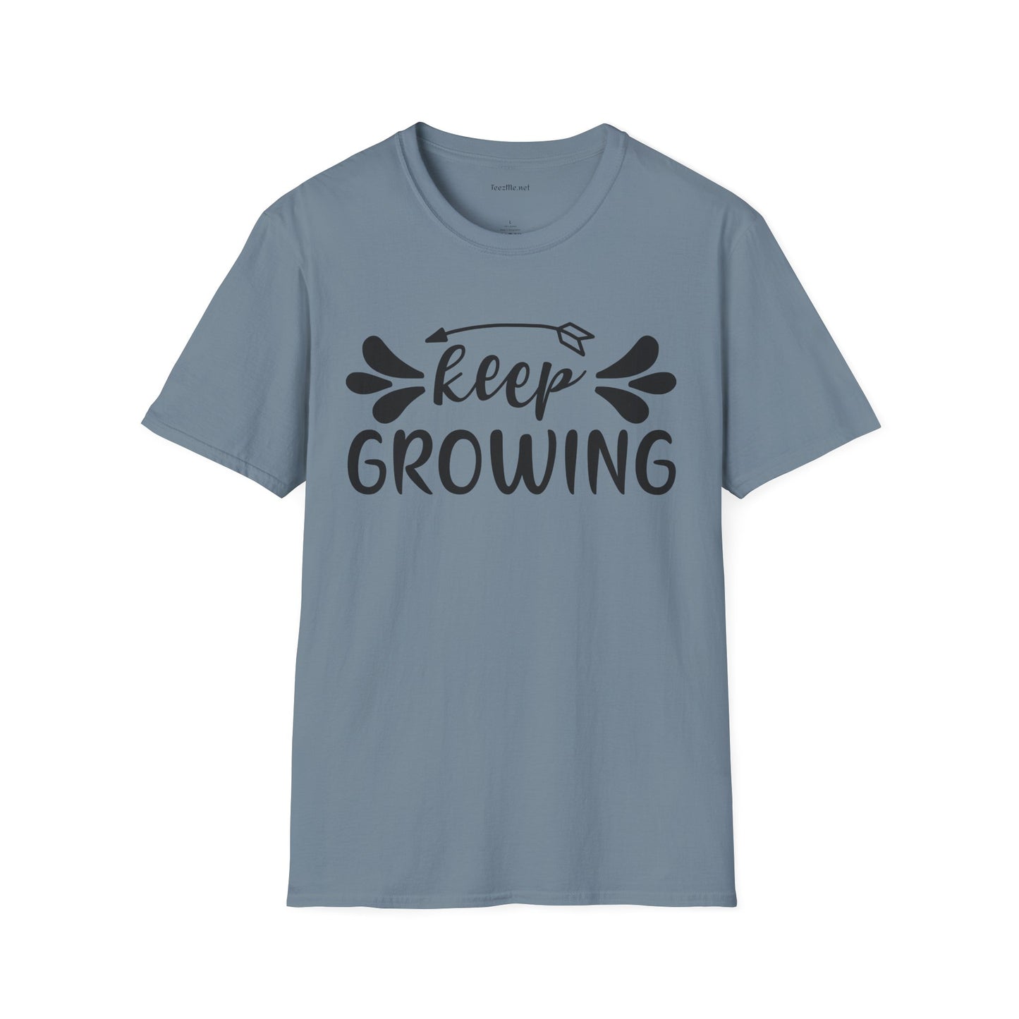Keep Growing 03 Unisex Soft Style T-Shirt 100% Cotton Graphic