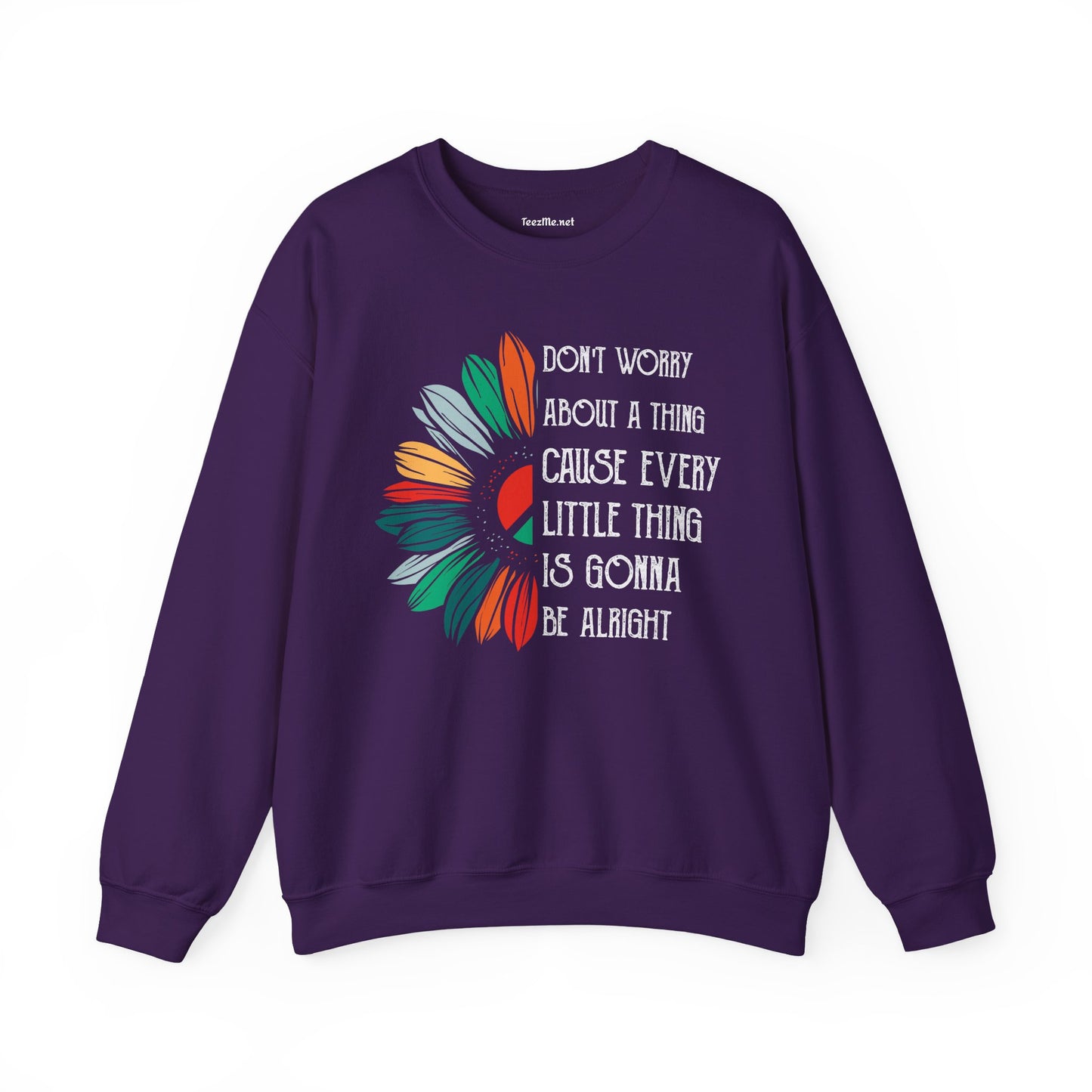 Don't Worry About a Thing Unisex Heavy Blend™ Crewneck Sweatshirt Inspirational