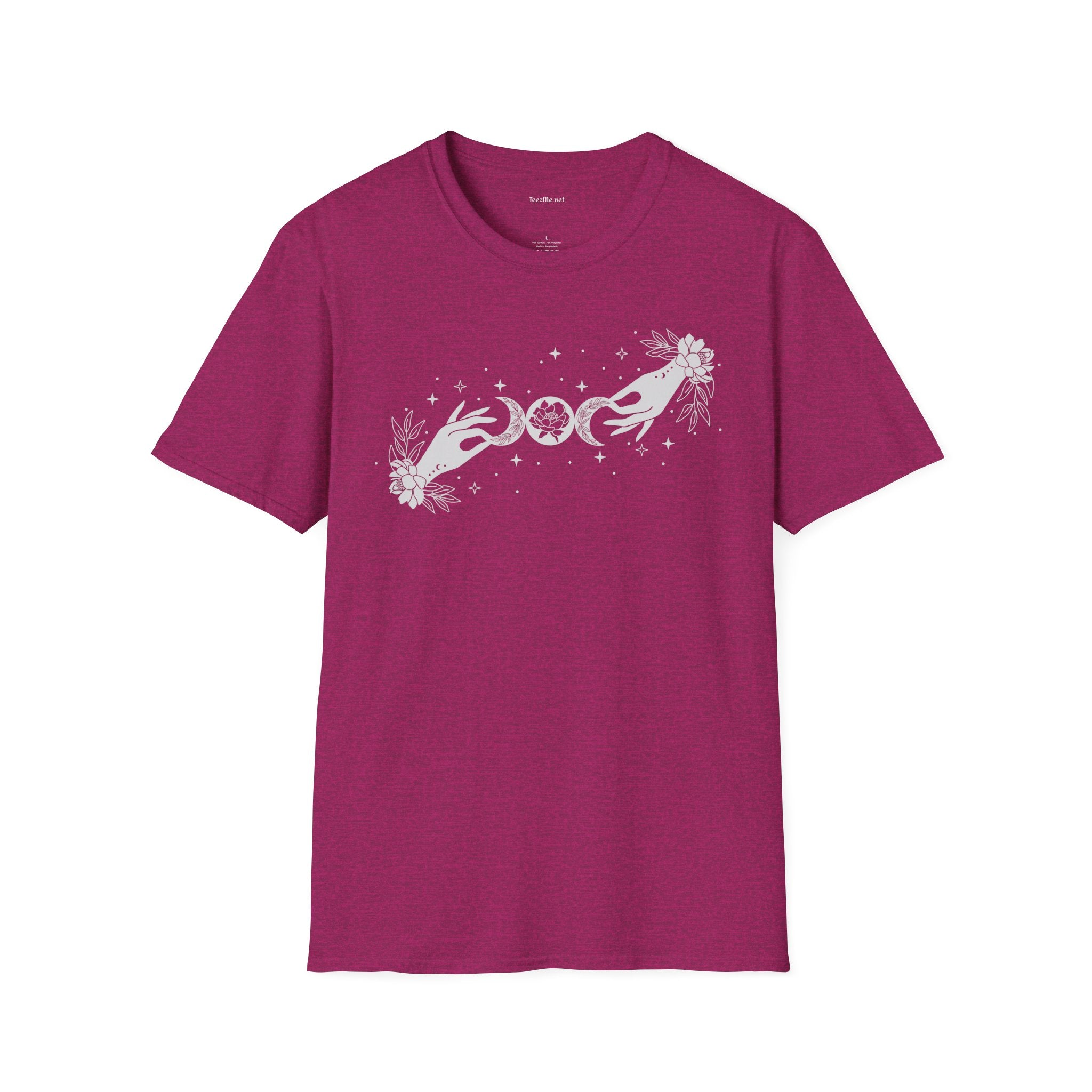 BOHO Mystical Moon - Unisex Softstyle T-Shirt 100% Cotton Graphic