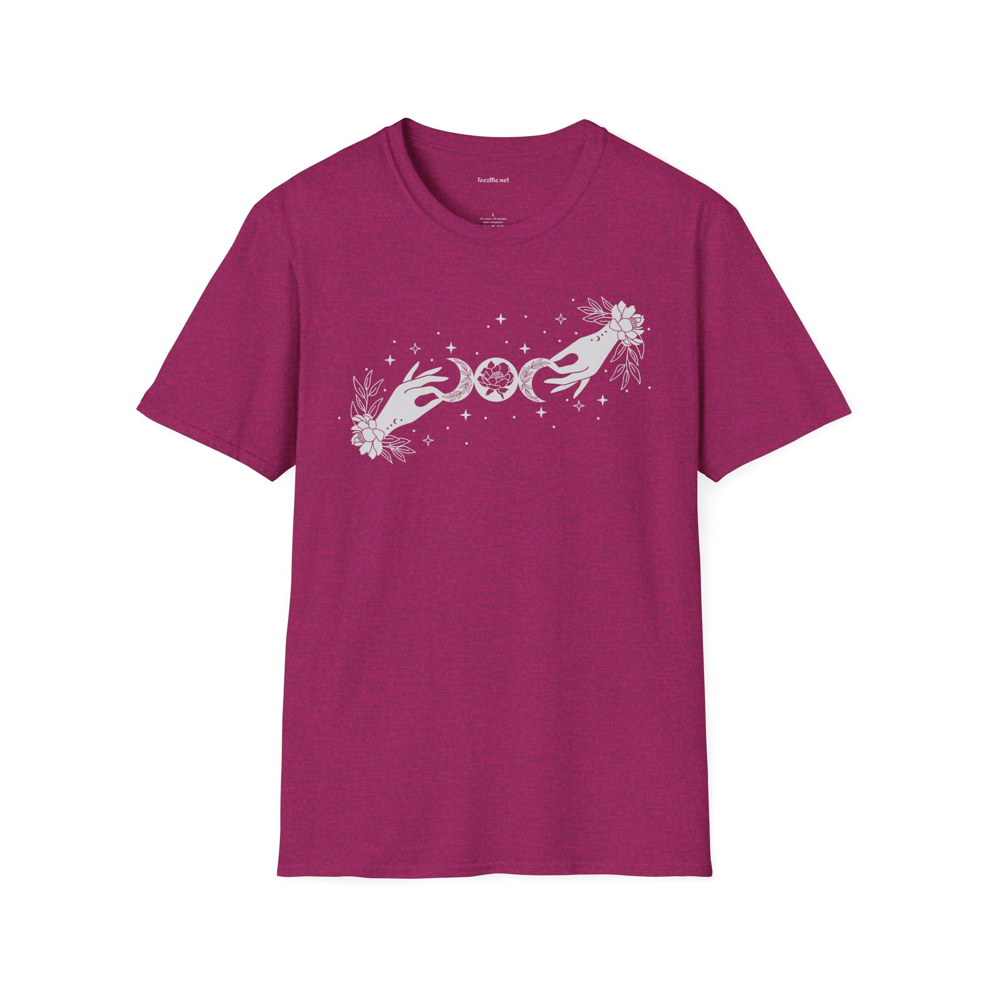 BOHO Mystical Moon - Unisex Softstyle T-Shirt 100% Cotton Graphic