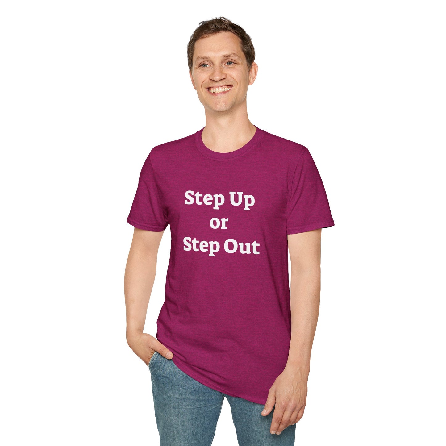 Step Up - Unisex Softstyle T-Shirt 100% Cotton Graphic
