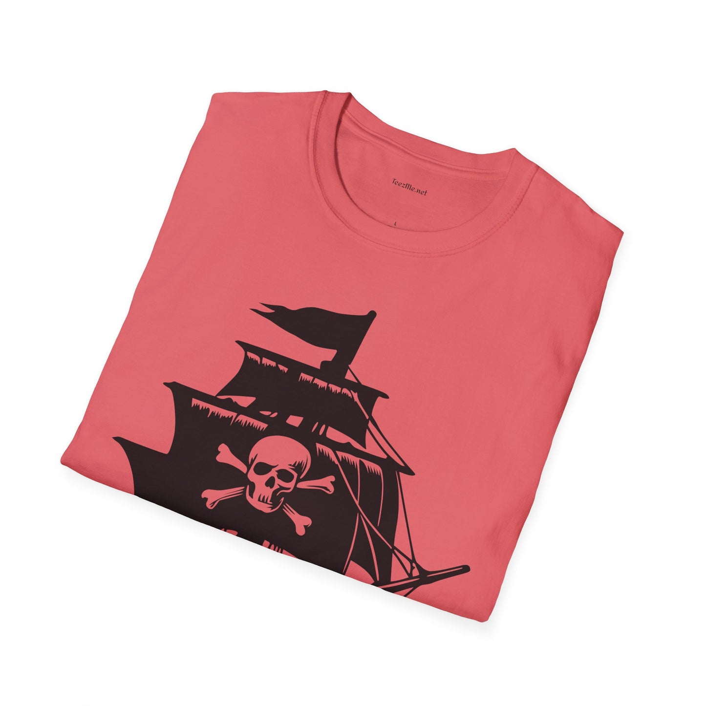 Pirate Ship  - Unisex Softstyle T-Shirt 100% Cotton Graphic