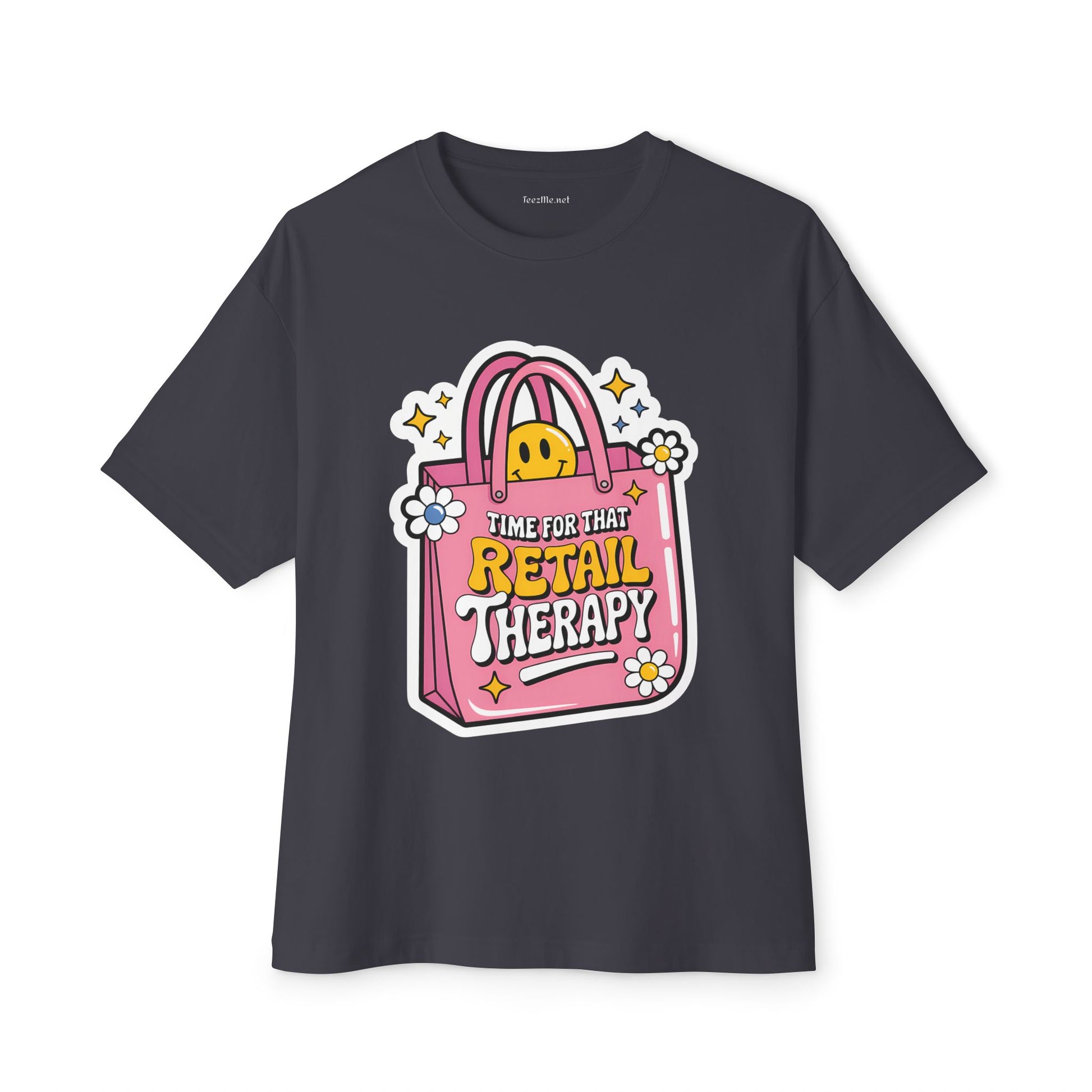 Time for that Retail Therapy Unisex Oversized Boxy Tee