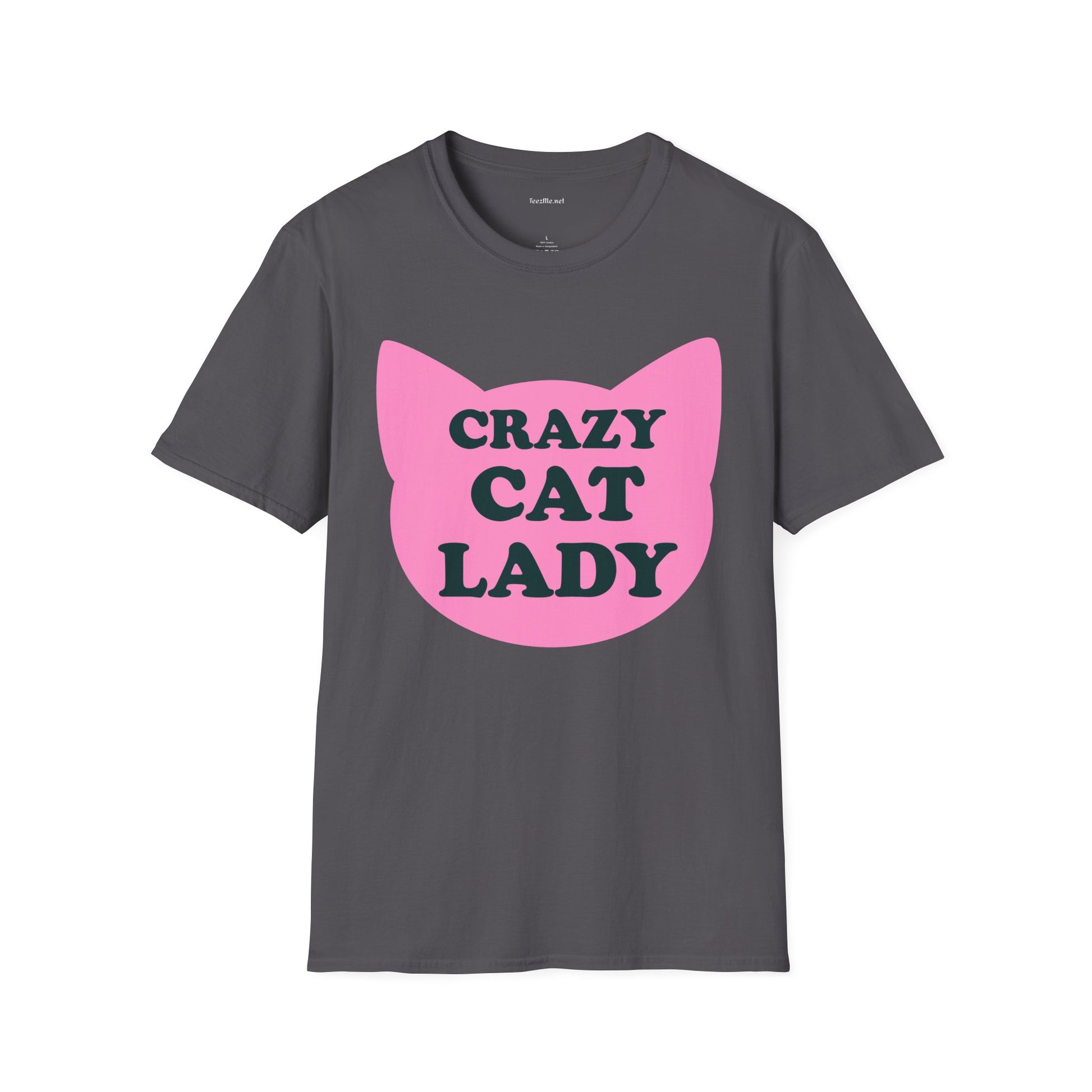 Crazy Cat Lady Unisex Softstyle T-Shirt 100% Cotton Graphic