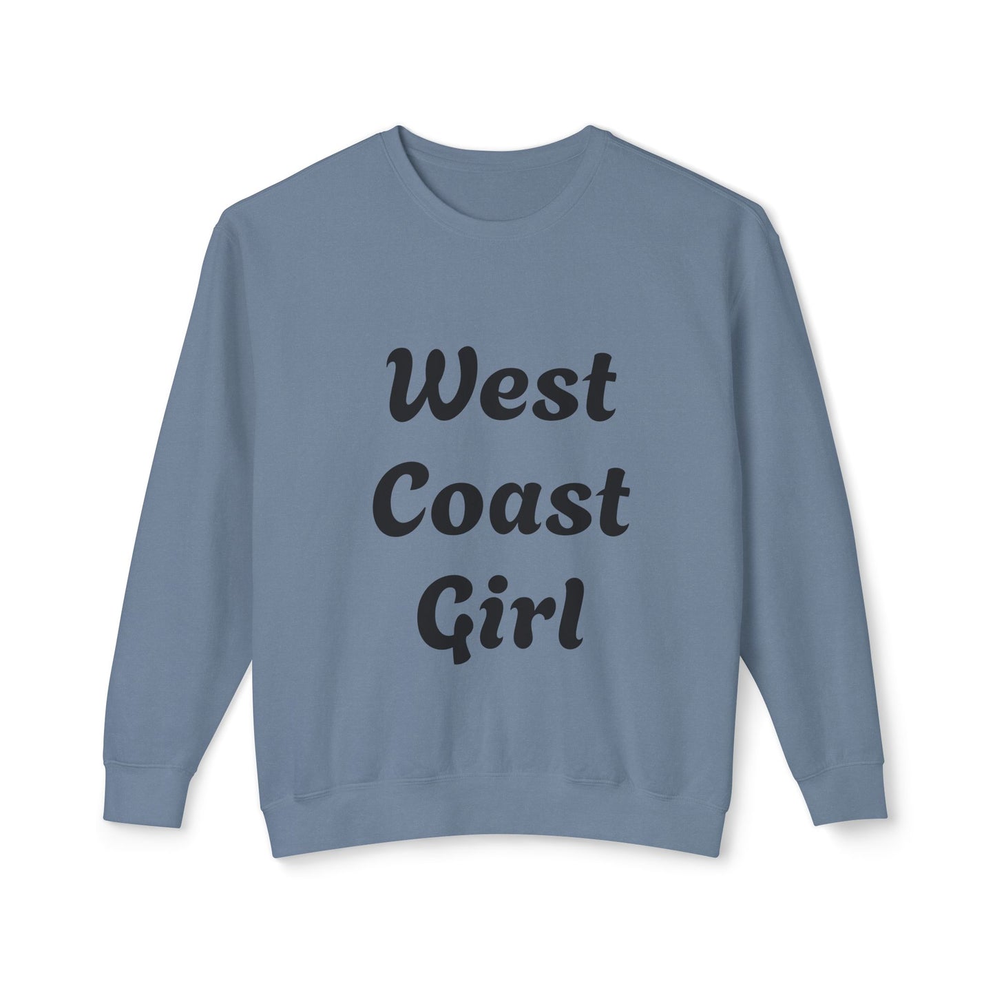 West Coast Girl - Unisex Lightweight Crewneck Sweatshirt