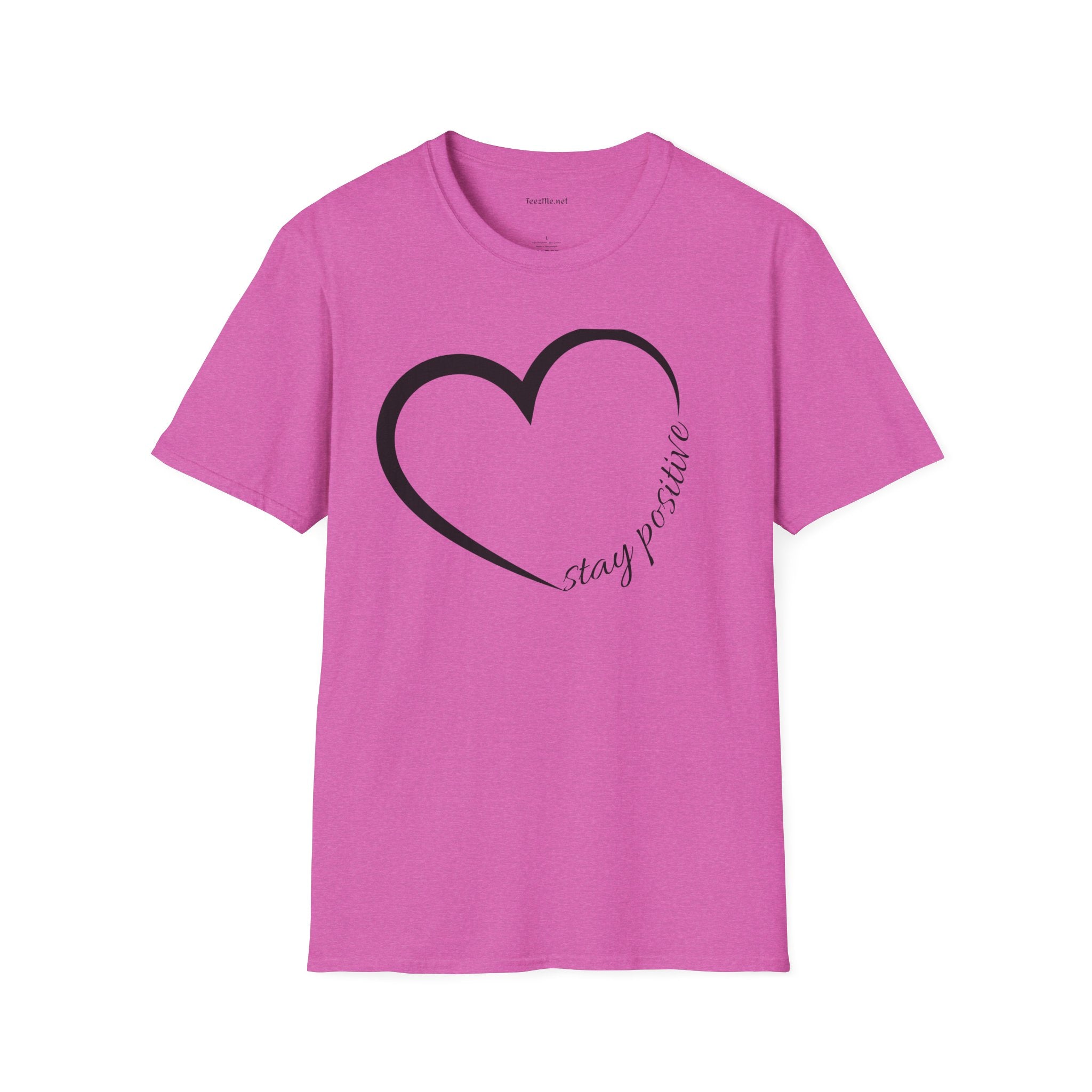 Stay Positive Unisex Softstyle T-Shirt 100% Cotton Graphic
