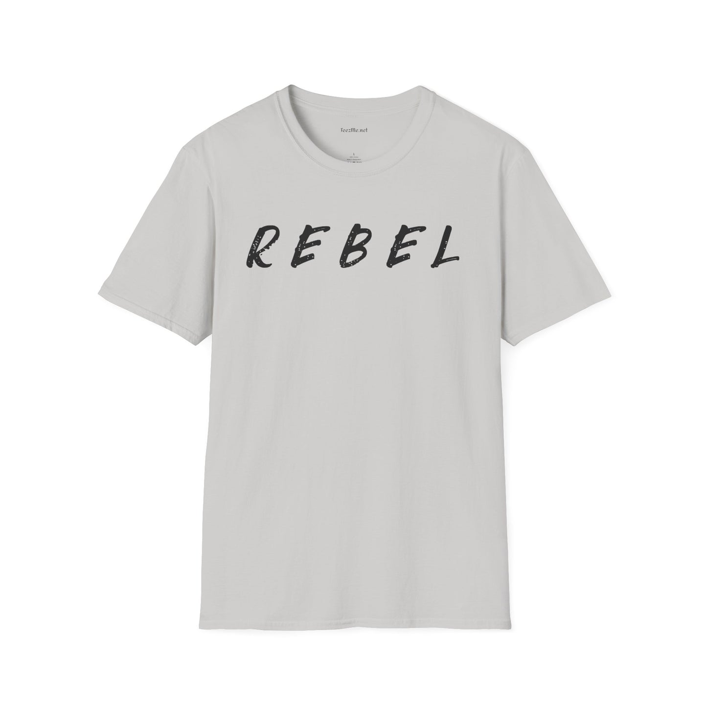 REBEL (black text) Unisex Softstyle T-Shirt 100% Cotton Graphic