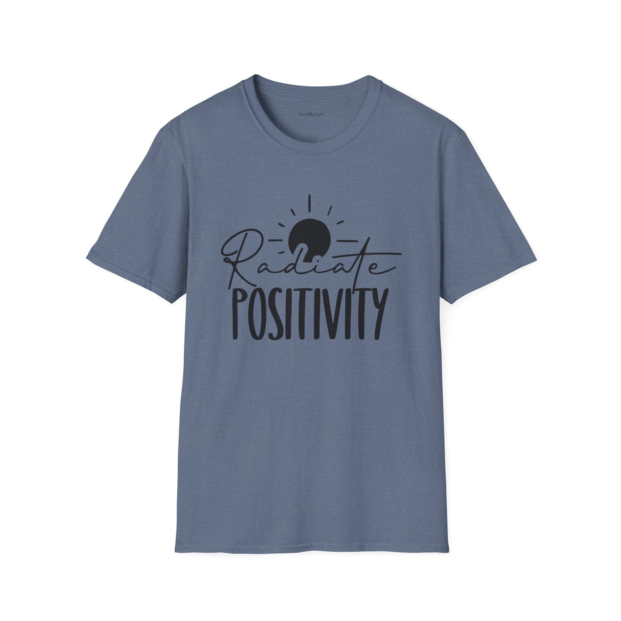 Radiate Positivity Unisex Soft Style T-Shirt 100% Cotton Graphic