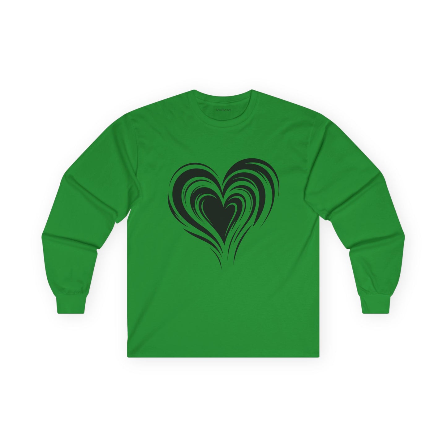 Heart (black01) Unisex Ultra Cotton Long Sleeve Tee