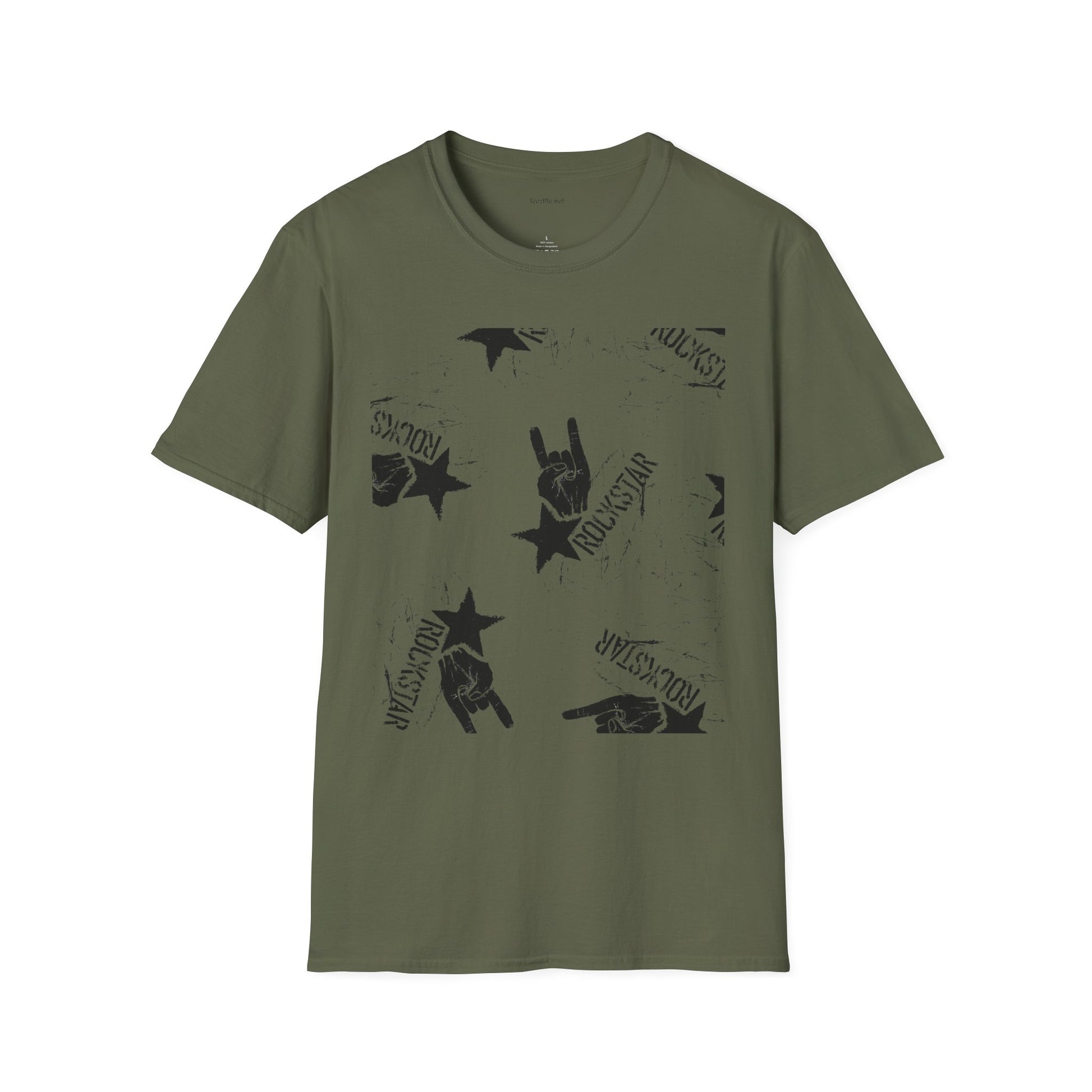 ROCK STAR illustation - Unisex Softstyle T-Shirt 100% Cotton Graphic