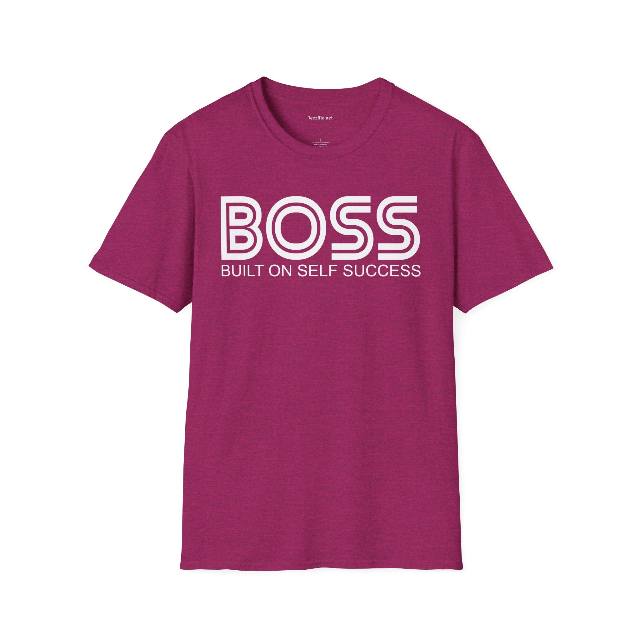 BOSS Built On Self Success Unisex Softstyle T-Shirt 100% Cotton Graphic