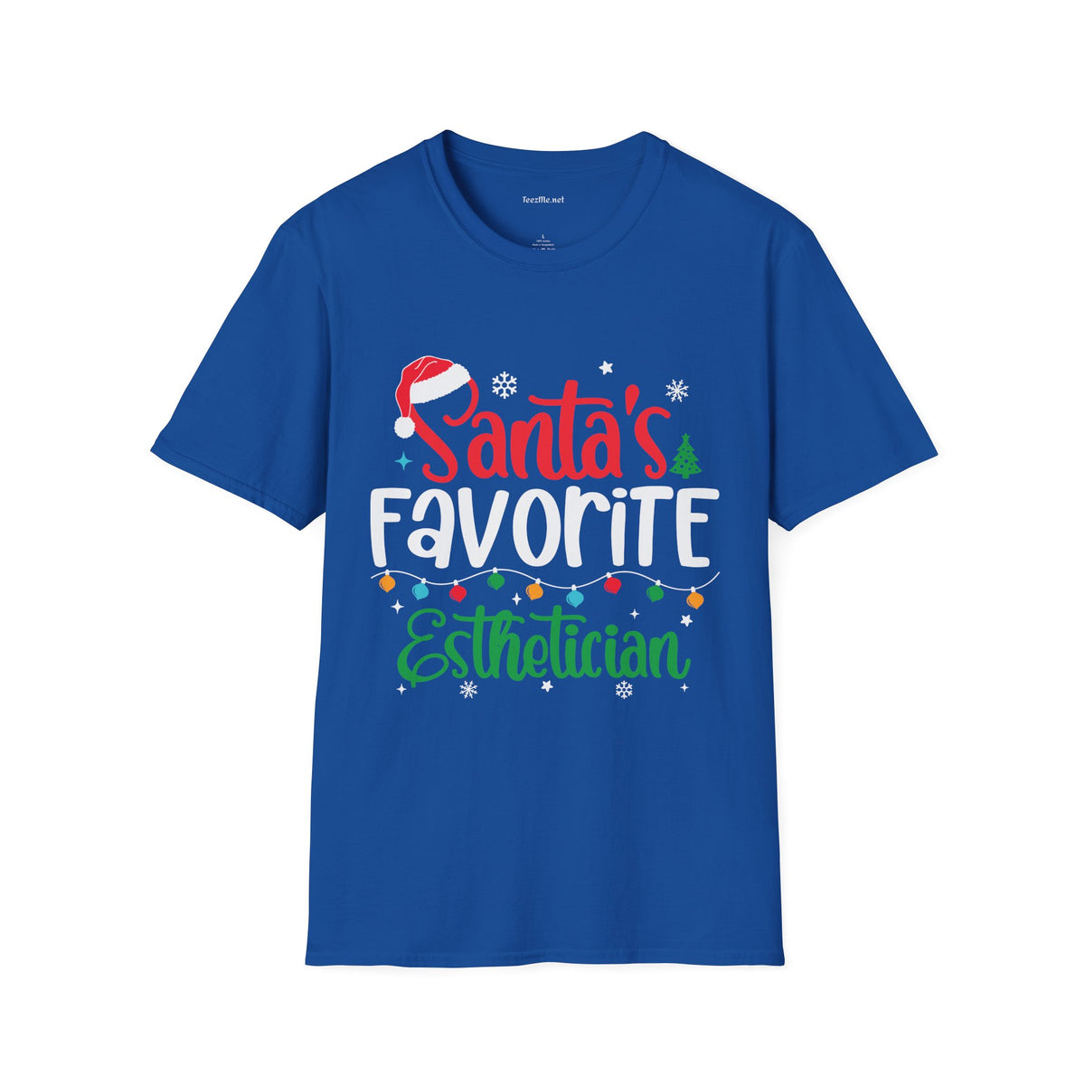 Santa's Favorite Esthetician T-Shirt — Funny Christmas Skincare Gift