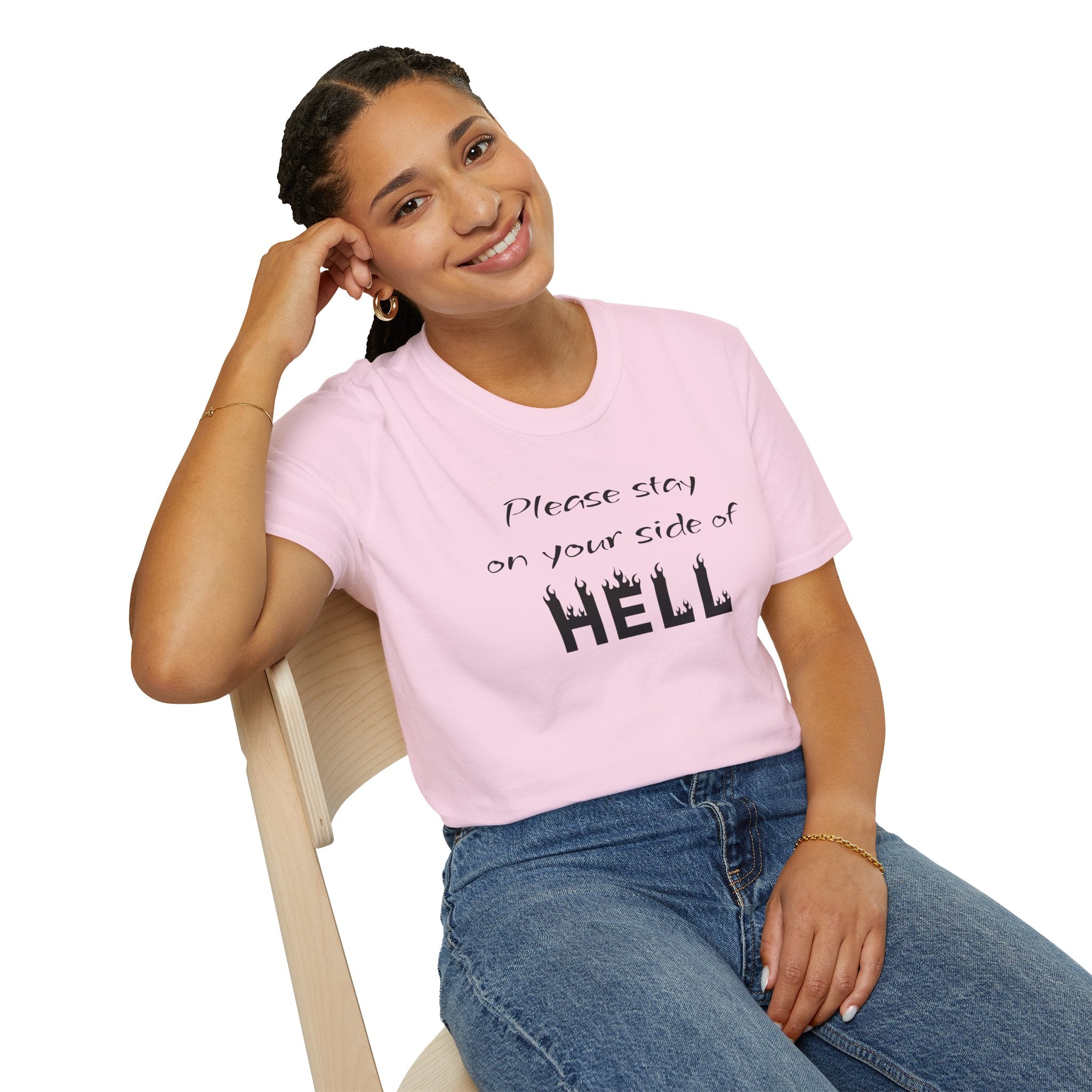 Your side of HELL  - Unisex Softstyle T-Shirt 100% Cotton Graphic