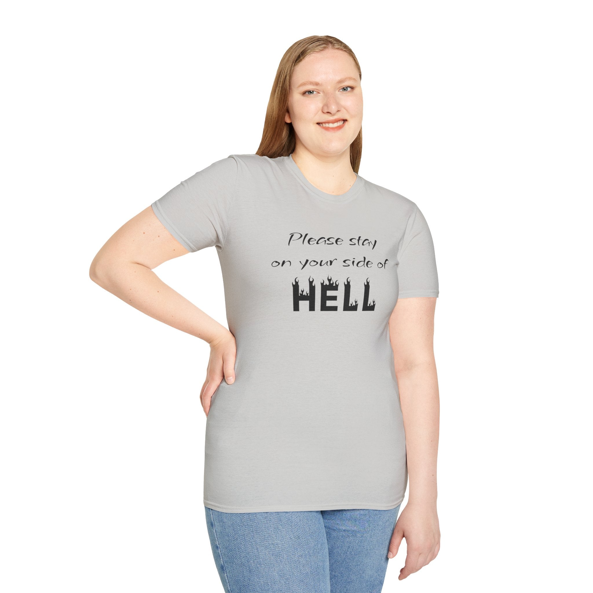Your side of HELL  - Unisex Softstyle T-Shirt 100% Cotton Graphic