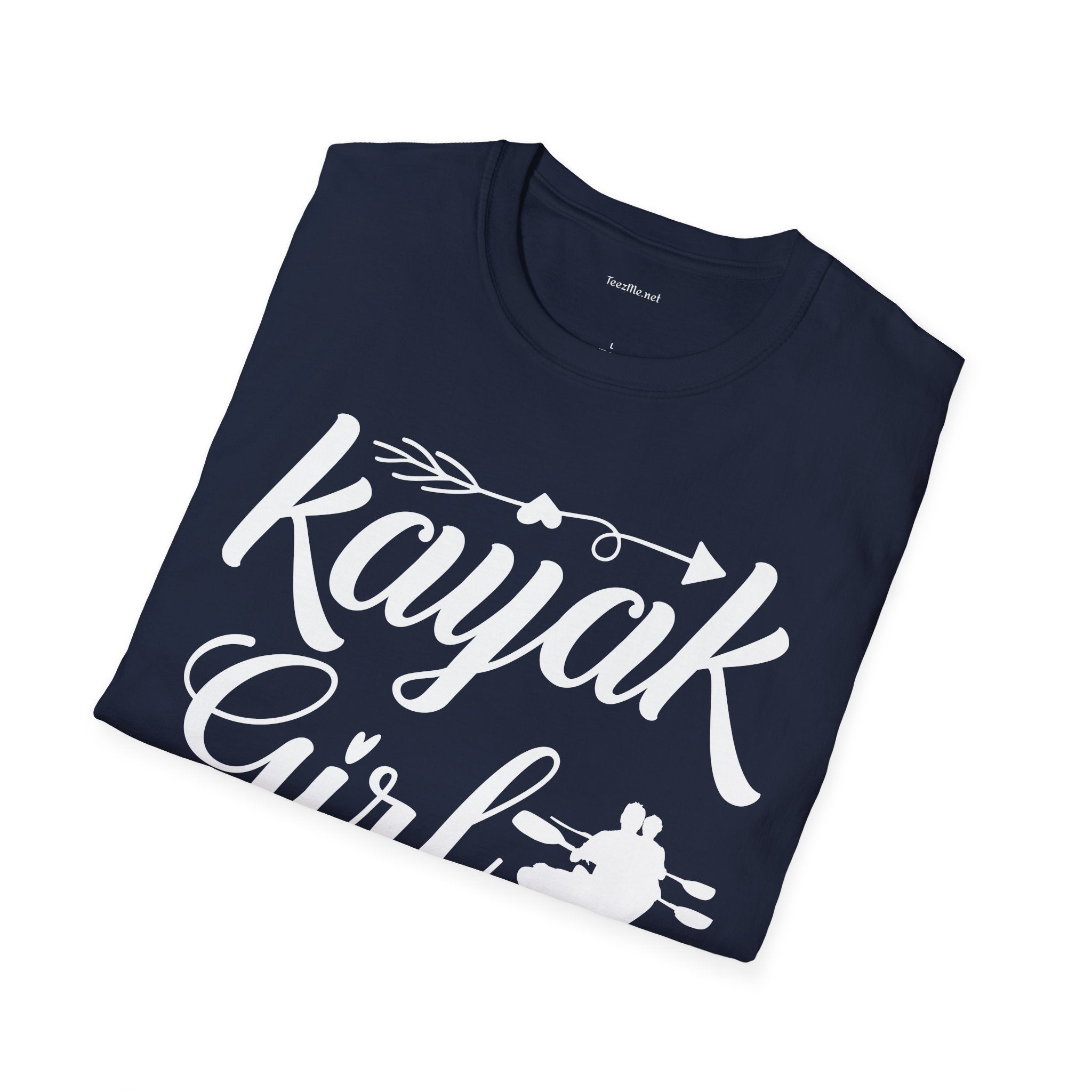 Kayak Girl - Unisex Softstyle T-Shirt 100% Cotton Graphic