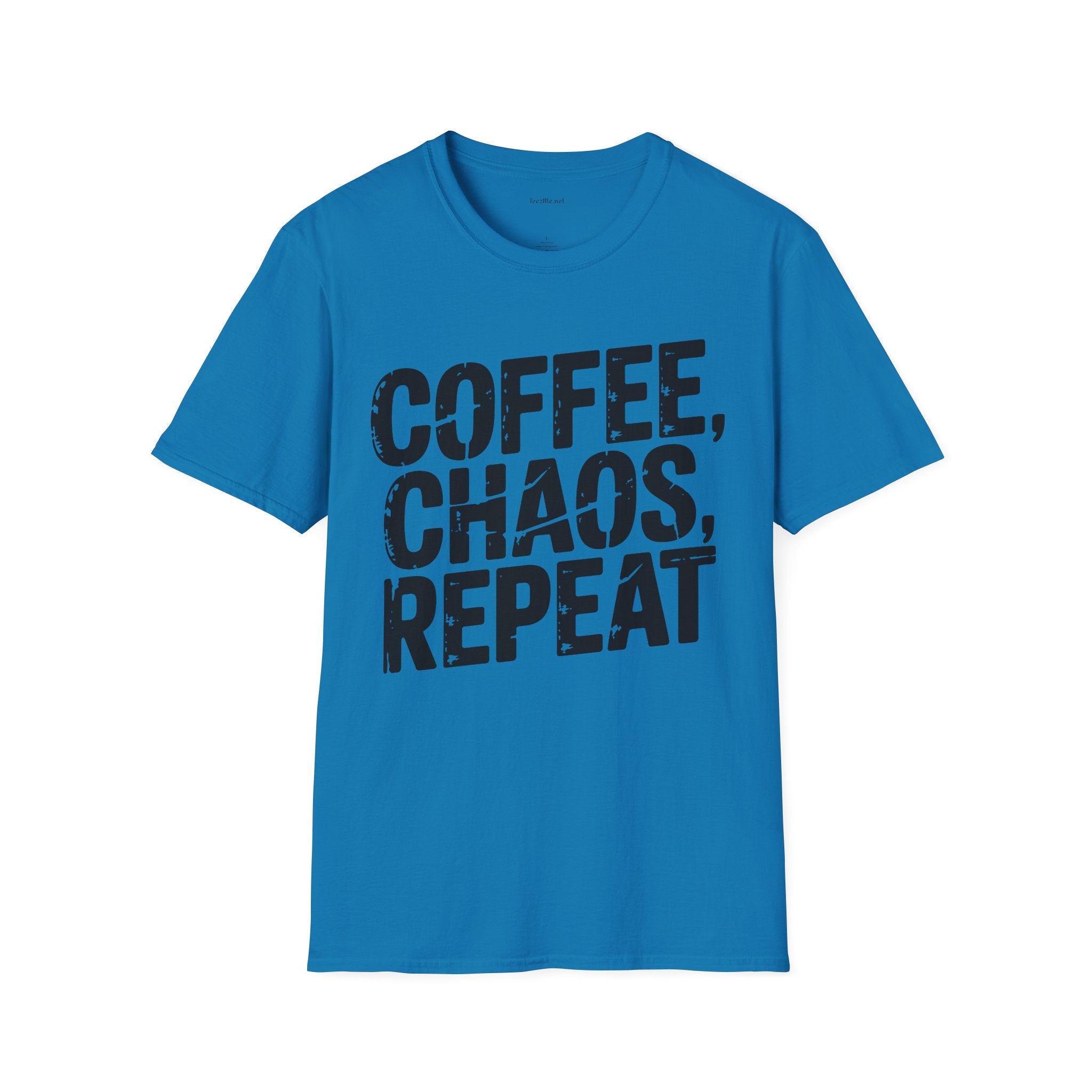 Coffee, Chaos, Repeat T-Shirt — Funny Morning Routine Graphic Tee