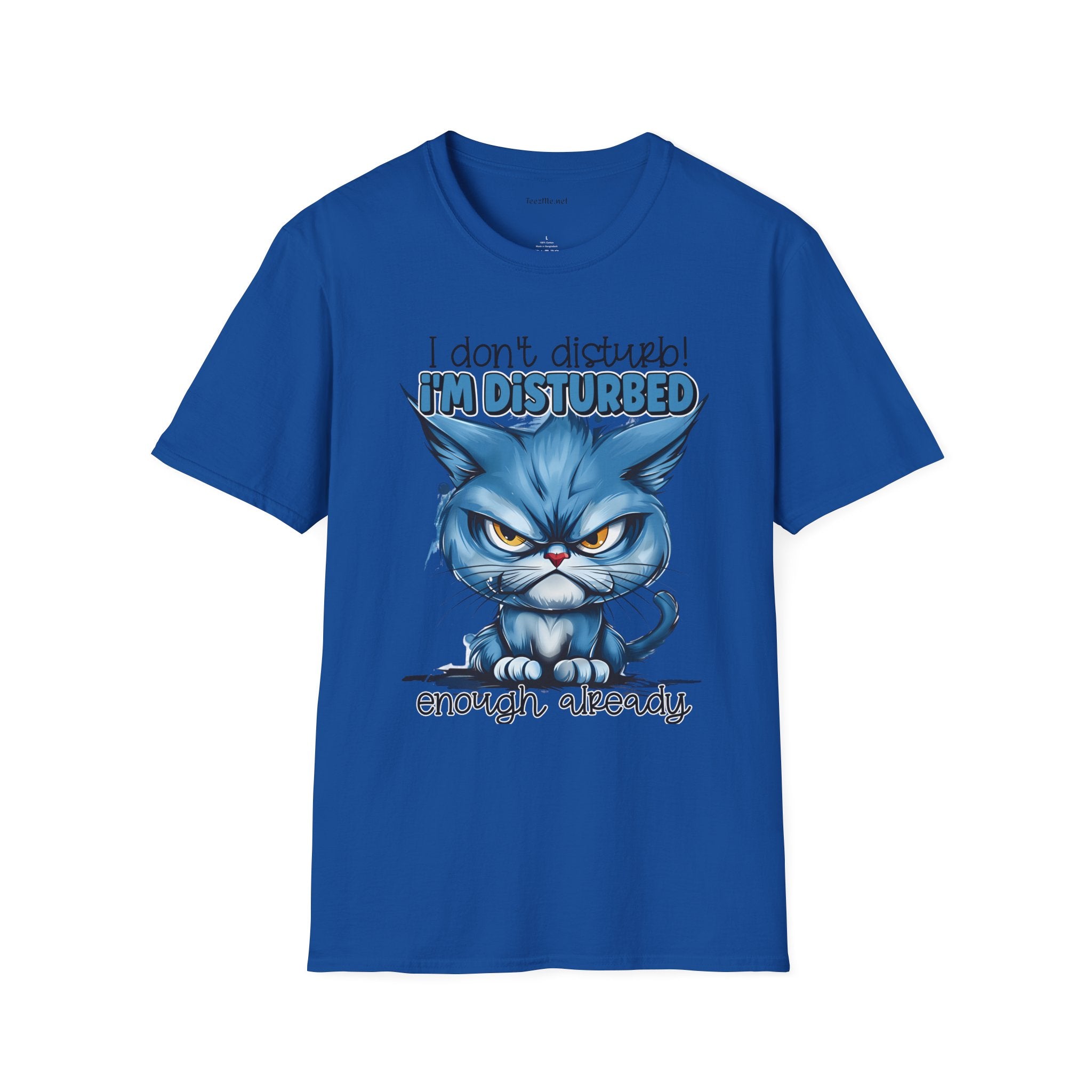 I don't Disturb Unisex Softstyle T-Shirt 100% Cotton Graphic