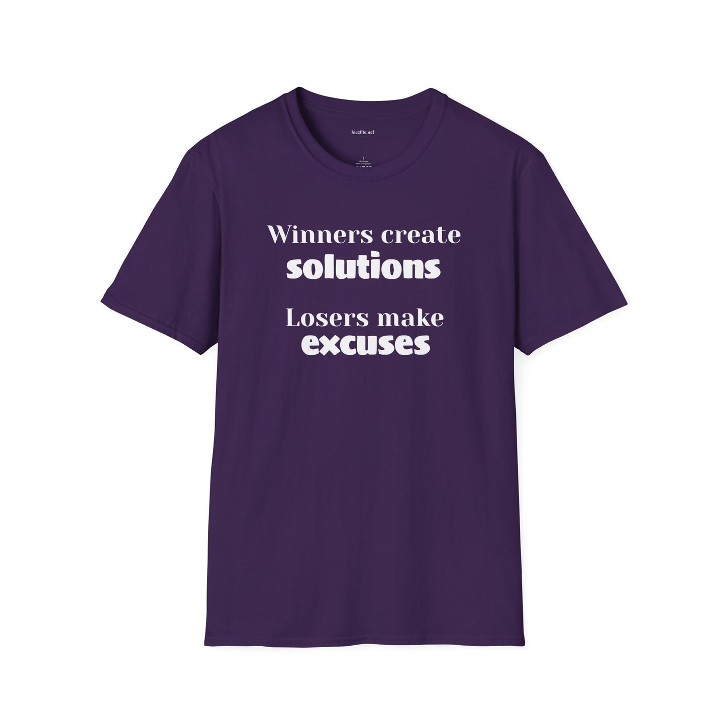 Winners create solutions - Unisex Softstyle T-Shirt 100% Cotton Graphic