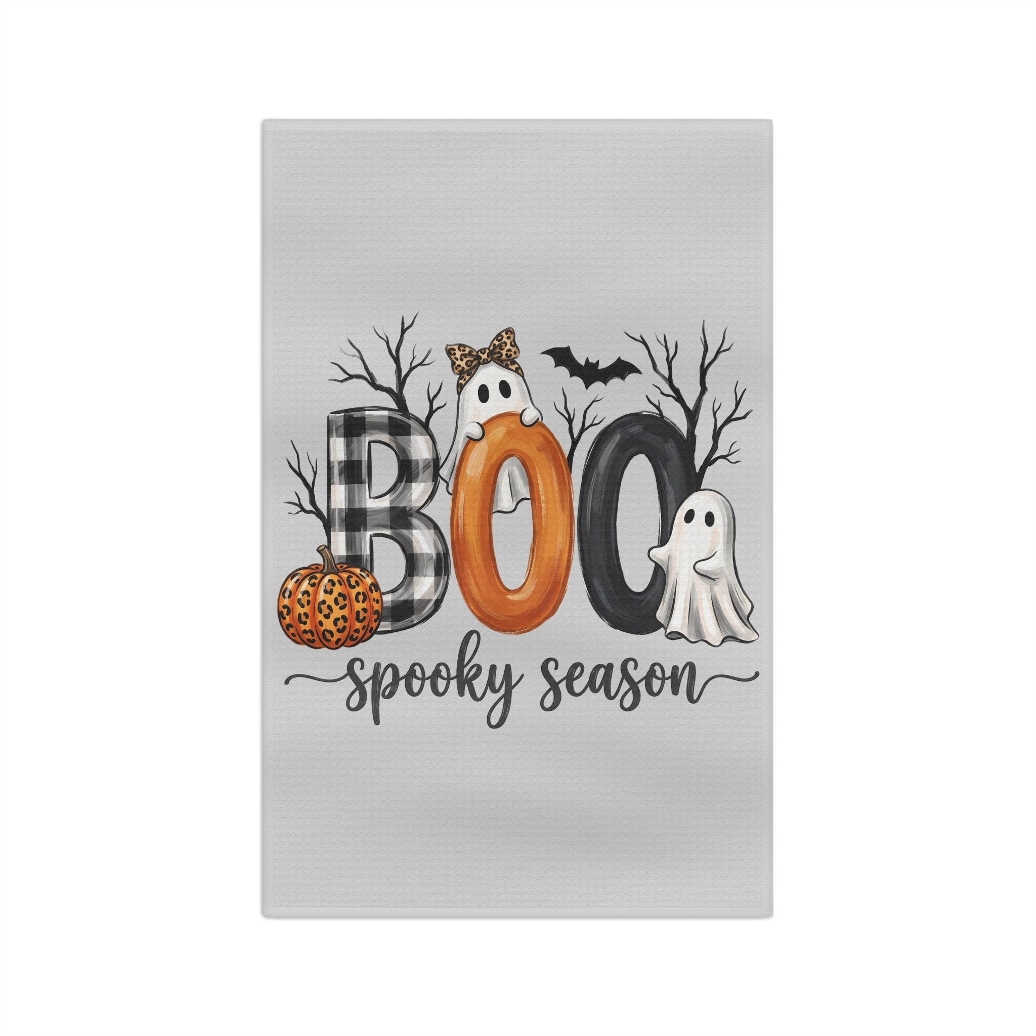 Tea Towel - "BOO Spooky Season" Halloween Microfiber Kitchen Towel