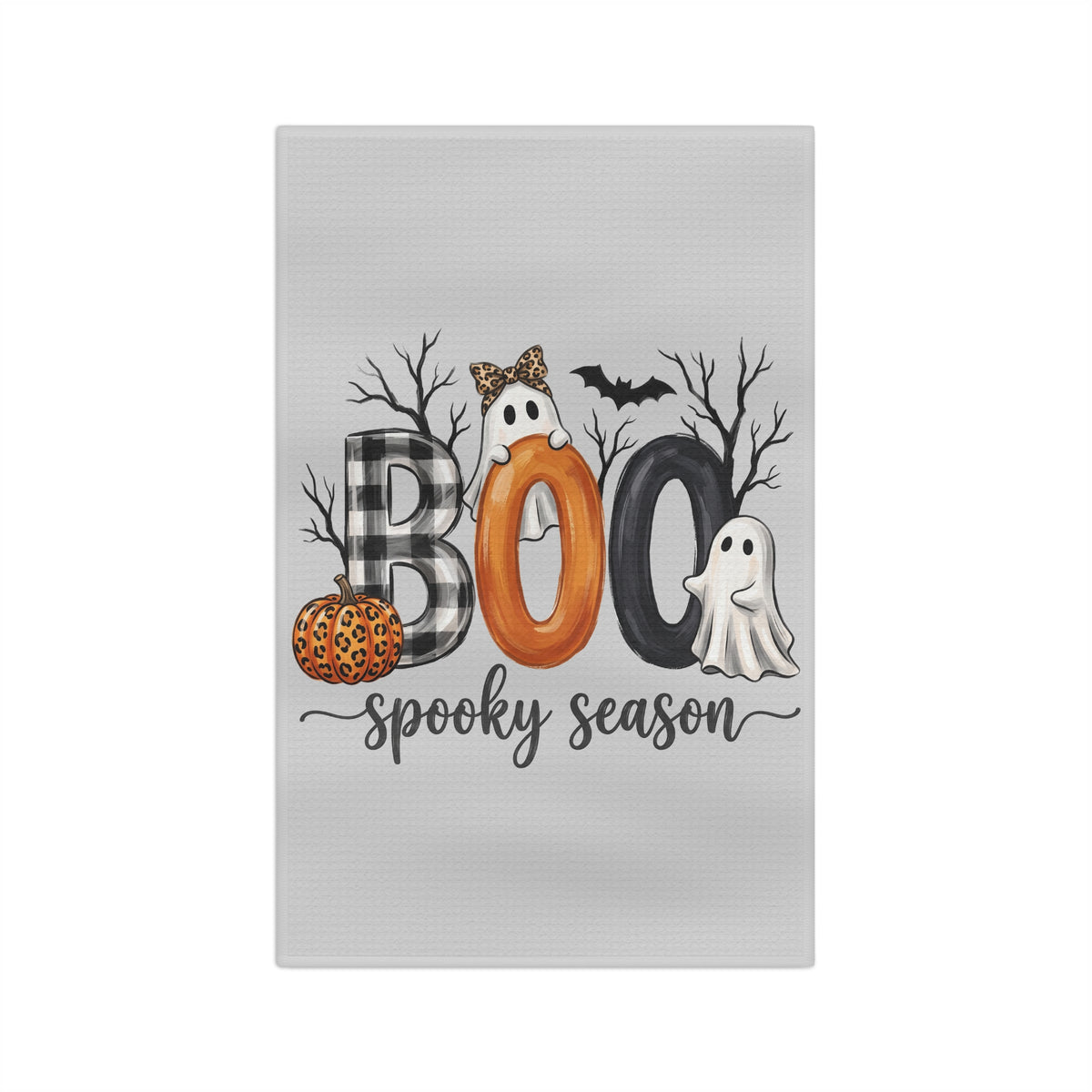 Tea Towel - "BOO Spooky Season" Halloween Microfiber Kitchen Towel
