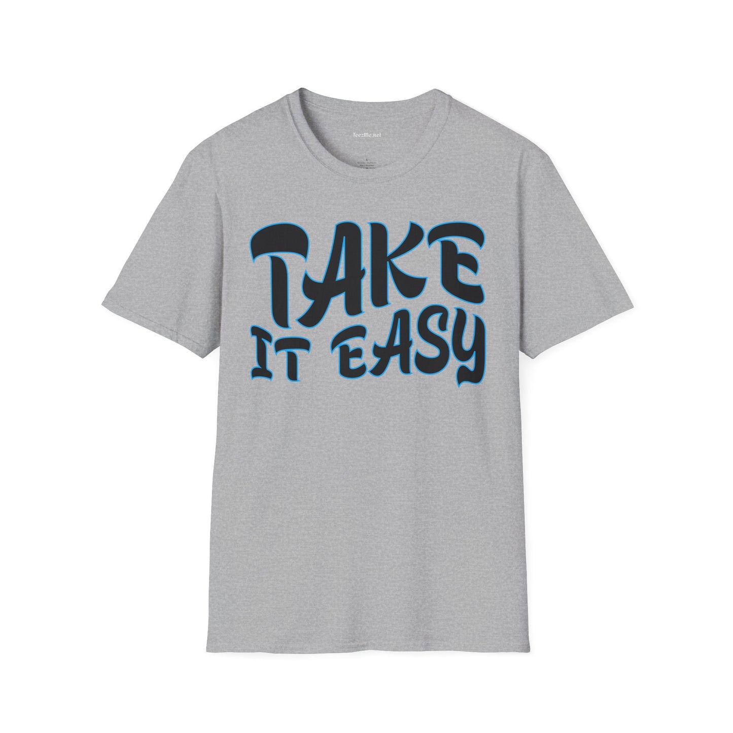 Take It Easy (blue) Unisex Softstyle T-Shirt 100% Cotton