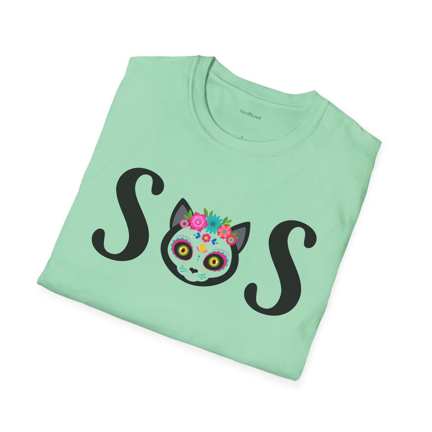 S O S - Unisex Softstyle T-Shirt 100% Cotton Graphic