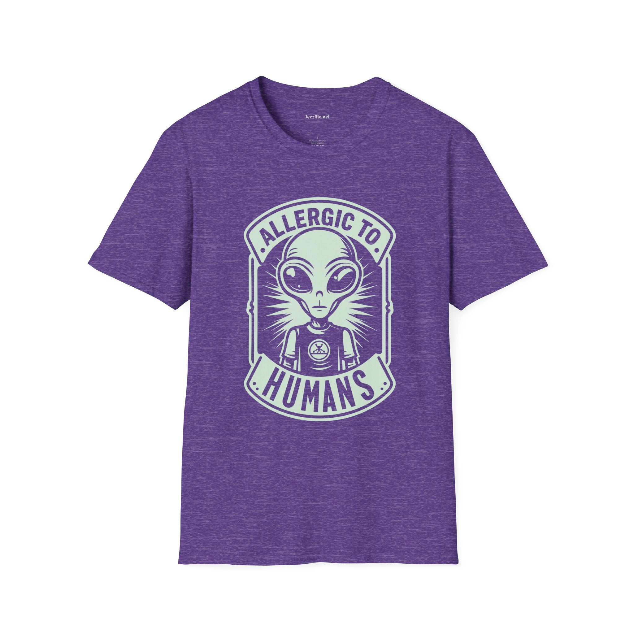 Allergic to Humans Unisex Softstyle T-Shirt 100% Cotton Graphic