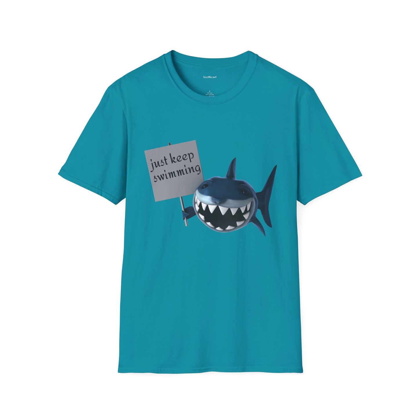 Just keep swimming - Unisex Softstyle T-Shirt 100% Cotton Graphic