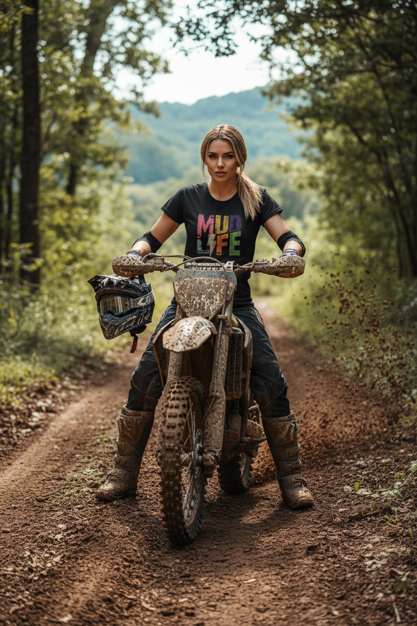 MUD LIFE  - Unisex Softstyle T-Shirt 100% Cotton Graphic