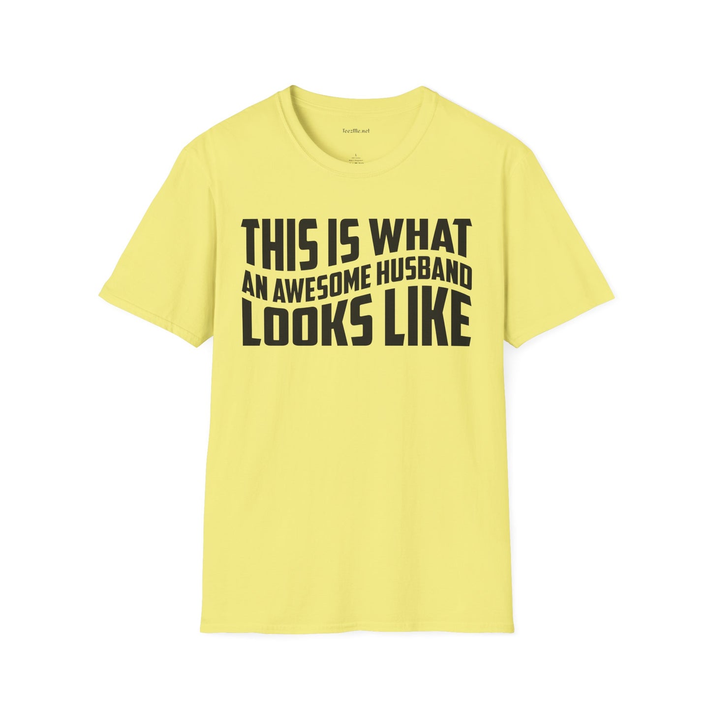 This Is What An Awesome Husband Looks Like Unisex Soft Style T-Shirt 100% Cotton Graphic