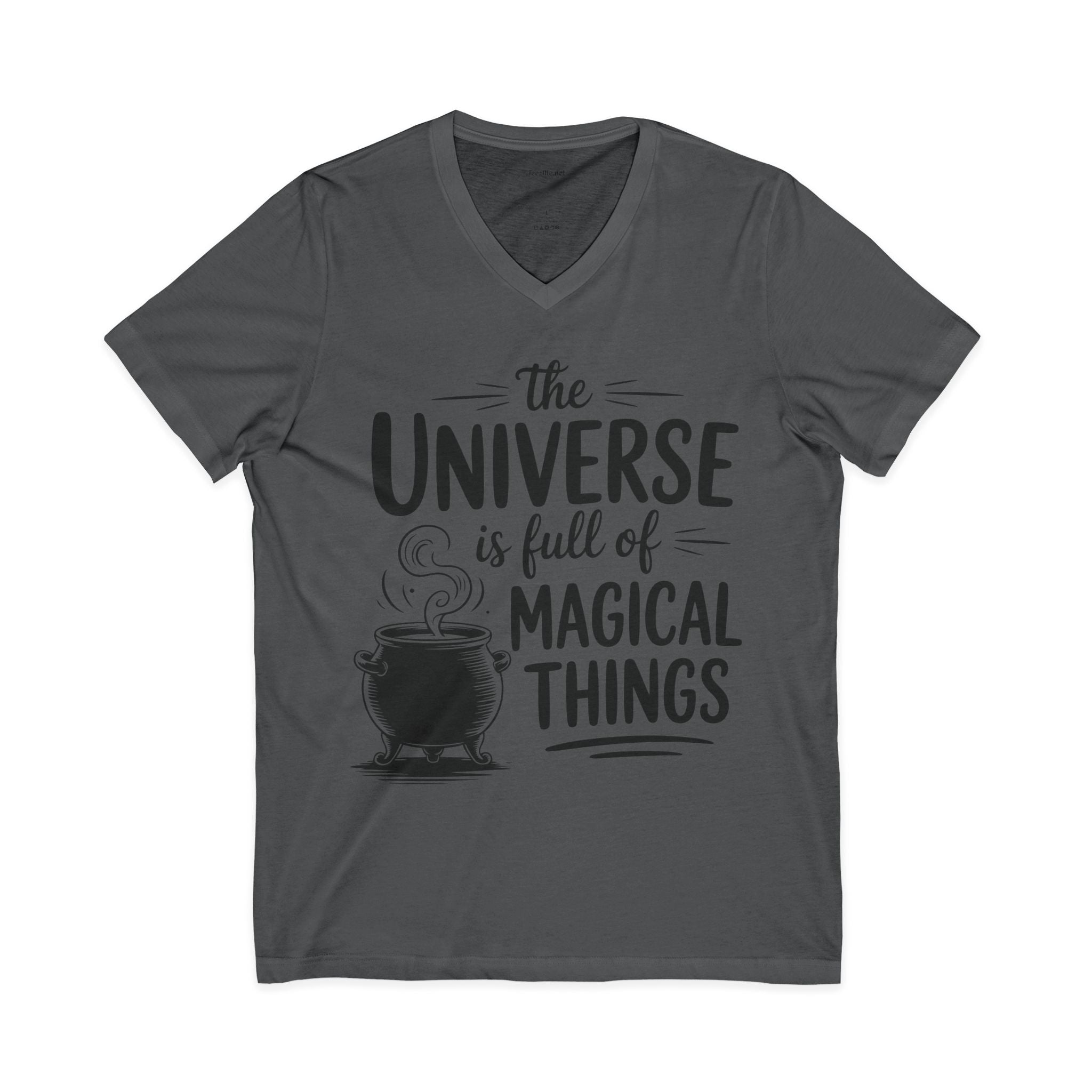 Magical Things V-Neck Tee — "The Universe Is Full of Magical Things"