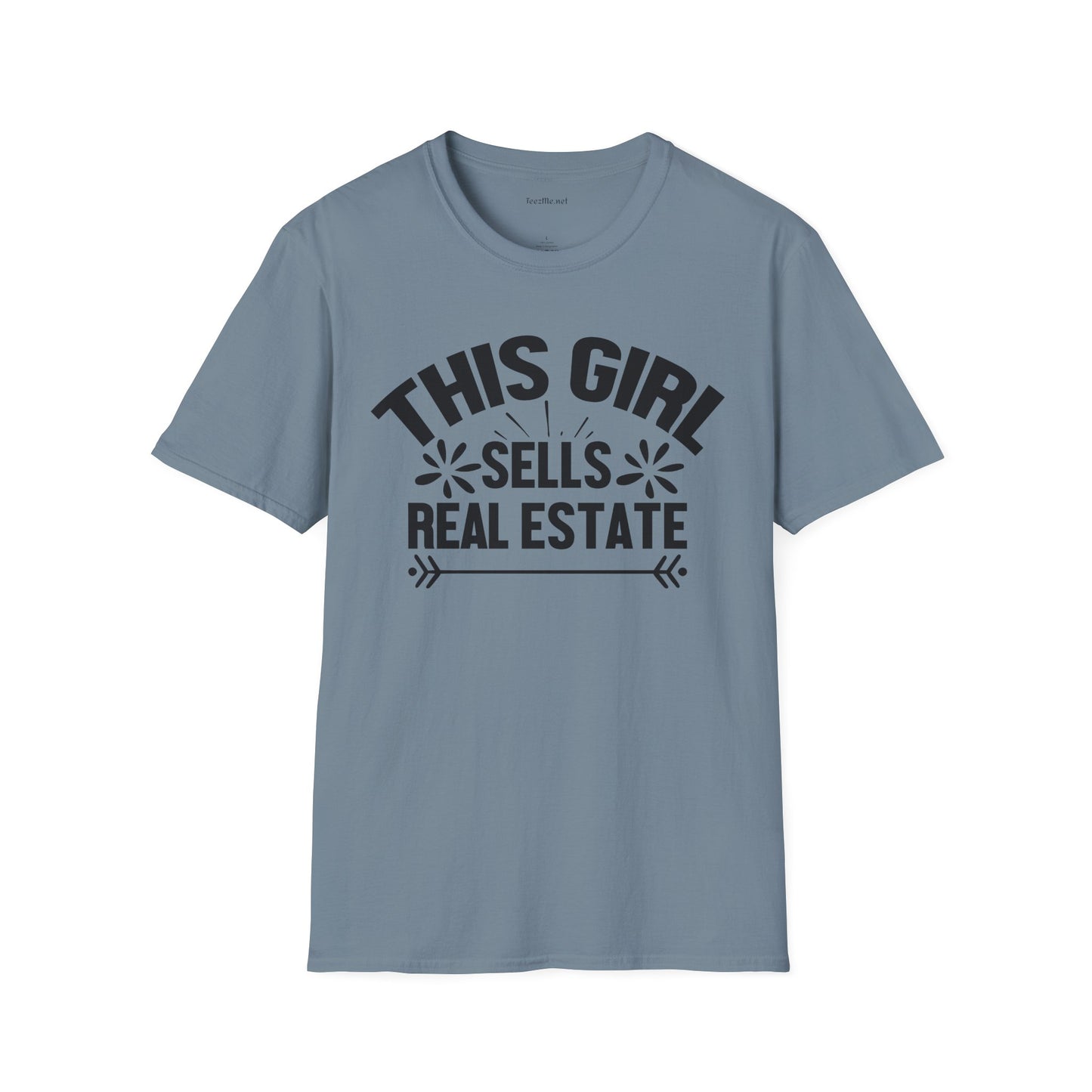 This Girl Sells Real Estate Unisex Soft Style T-Shirt 100% Cotton Graphic