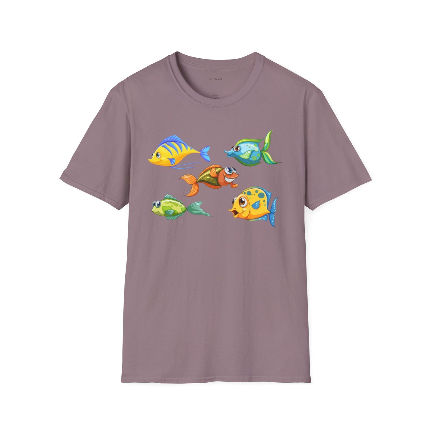 Fish (illustration) - Unisex Softstyle T-Shirt 100% Cotton Graphic